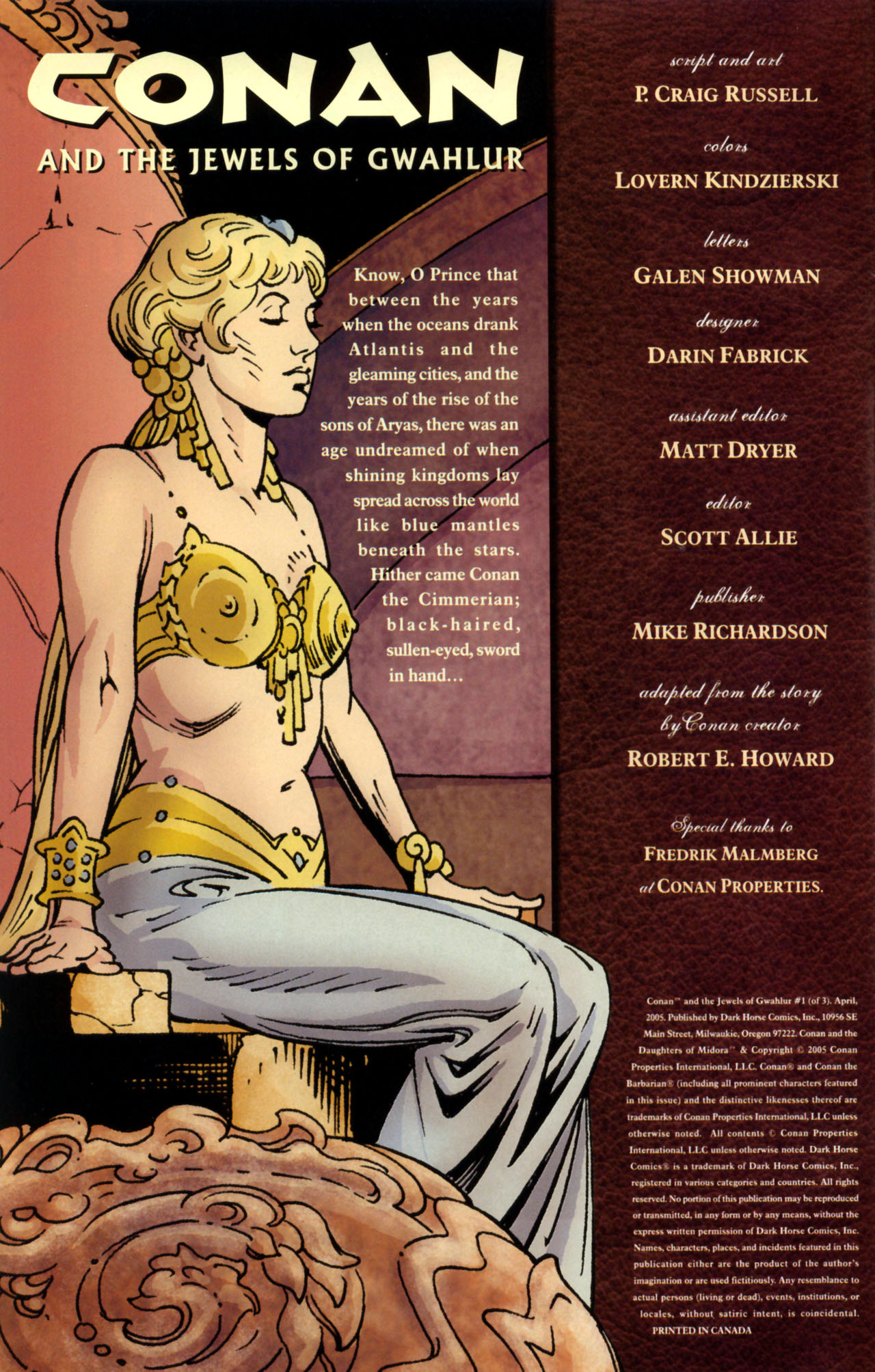 Read online Conan and the Jewels of Gwahlur comic -  Issue #1 - 2