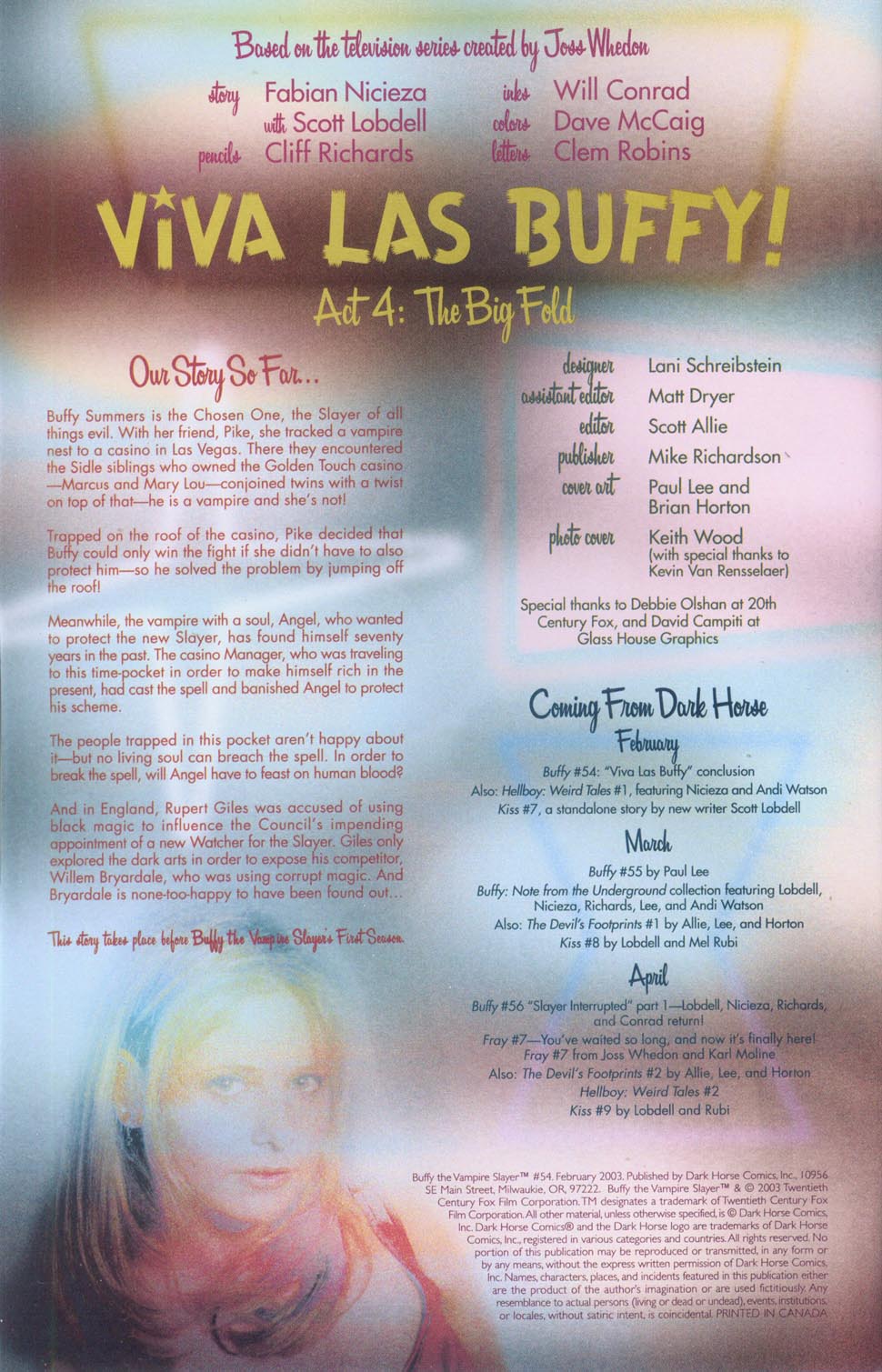 Read online Buffy the Vampire Slayer (1998) comic -  Issue #54 - 2