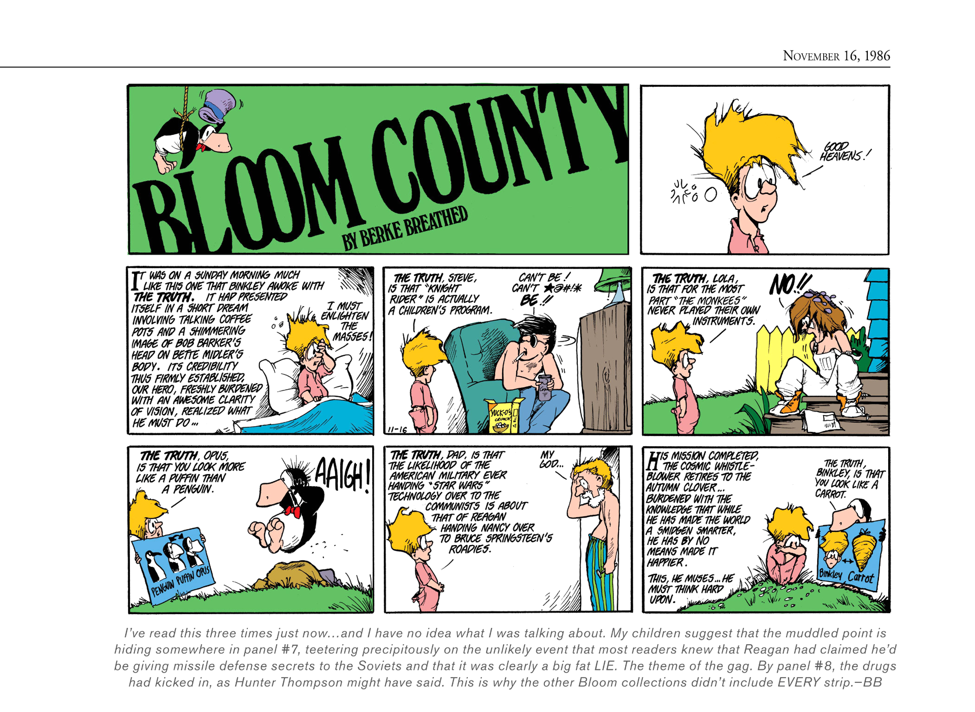 Read online The Bloom County Digital Library comic -  Issue # TPB 6 (Part 3) - 79