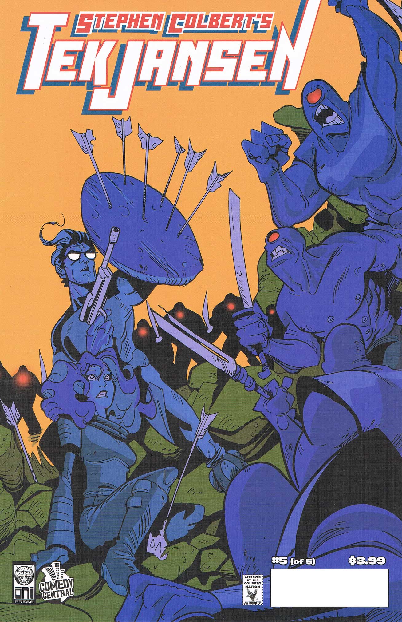 Read online Stephen Colbert's Tek Jansen comic -  Issue #5 - 1