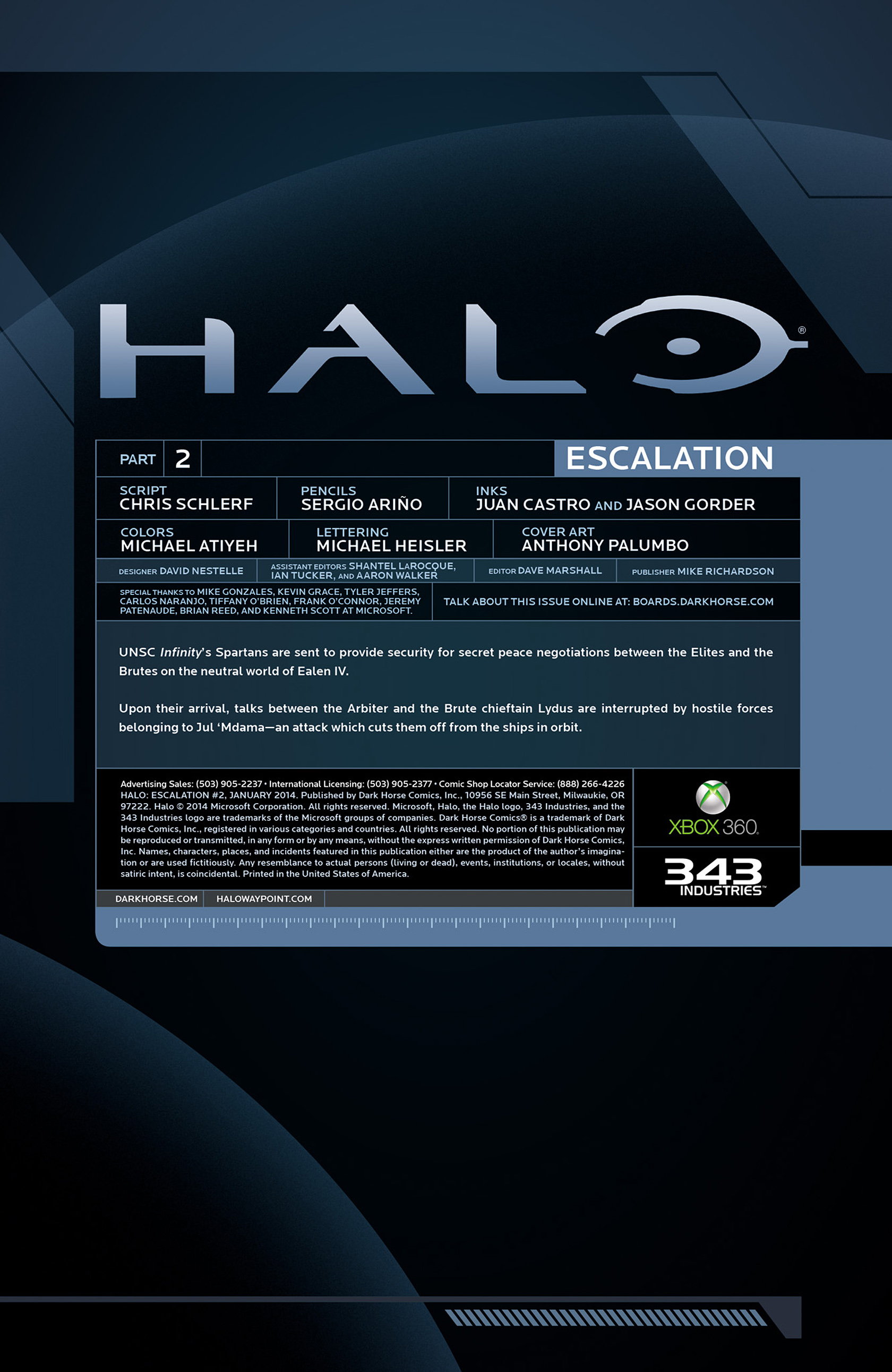 Read online Halo: Escalation comic -  Issue #2 - 2