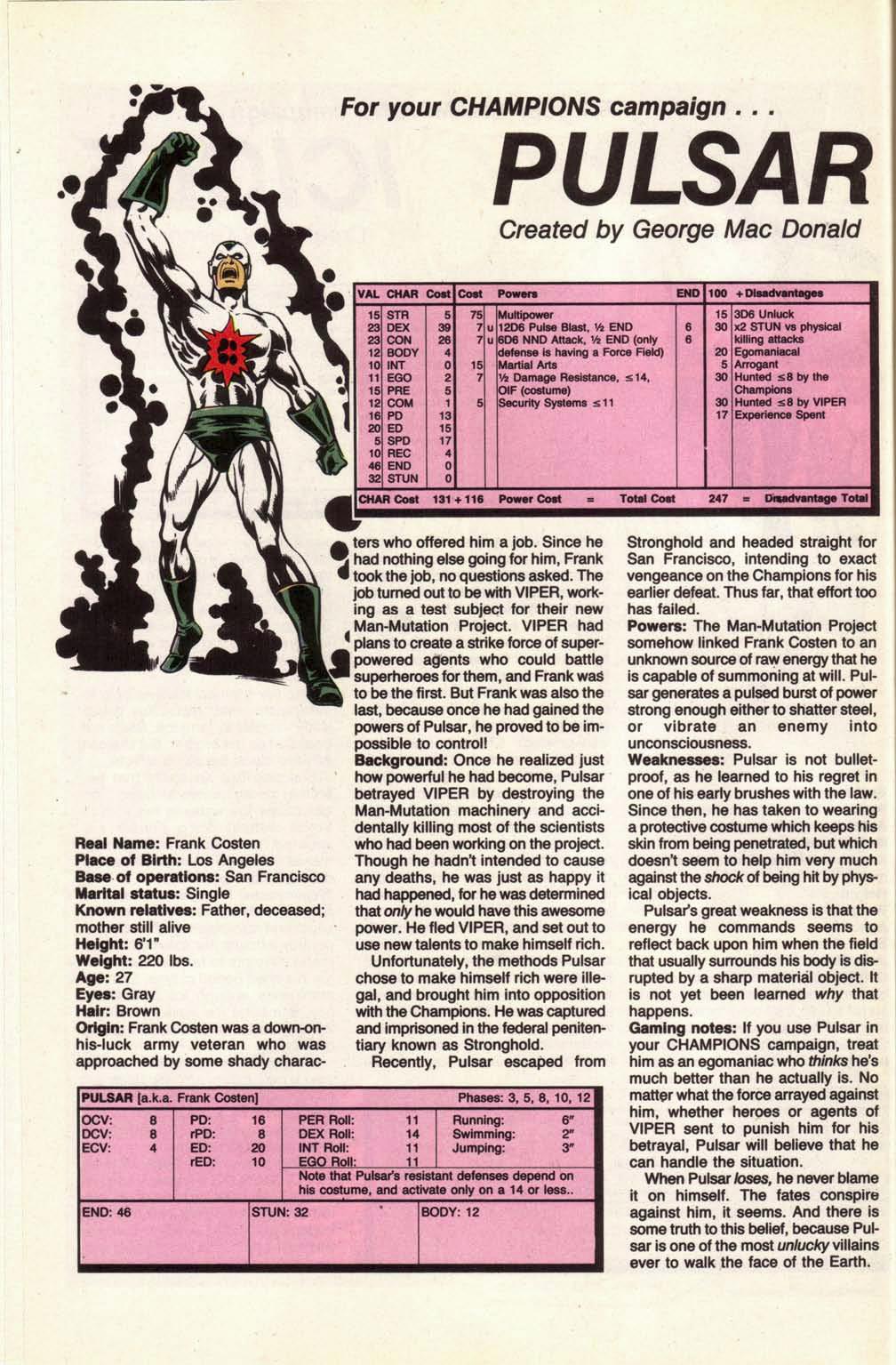 Read online Champions (1987) comic -  Issue #4 - 22