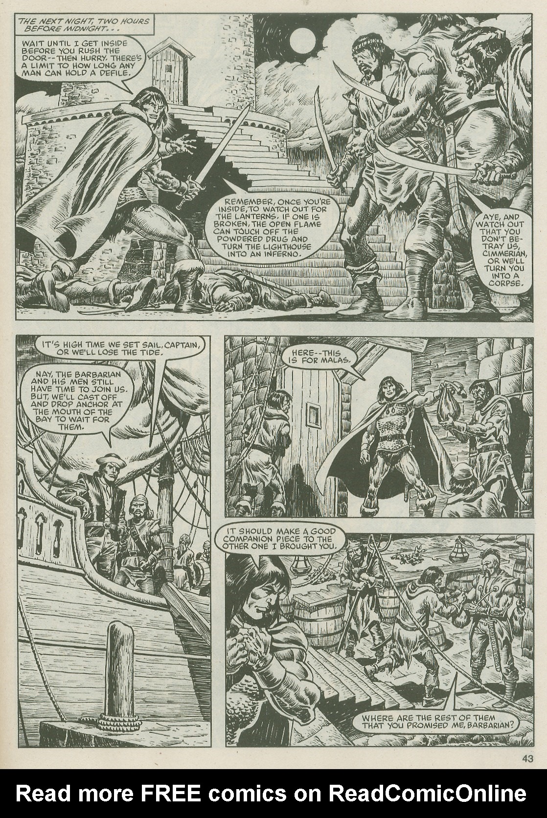 Read online The Savage Sword Of Conan comic -  Issue #122 - 43