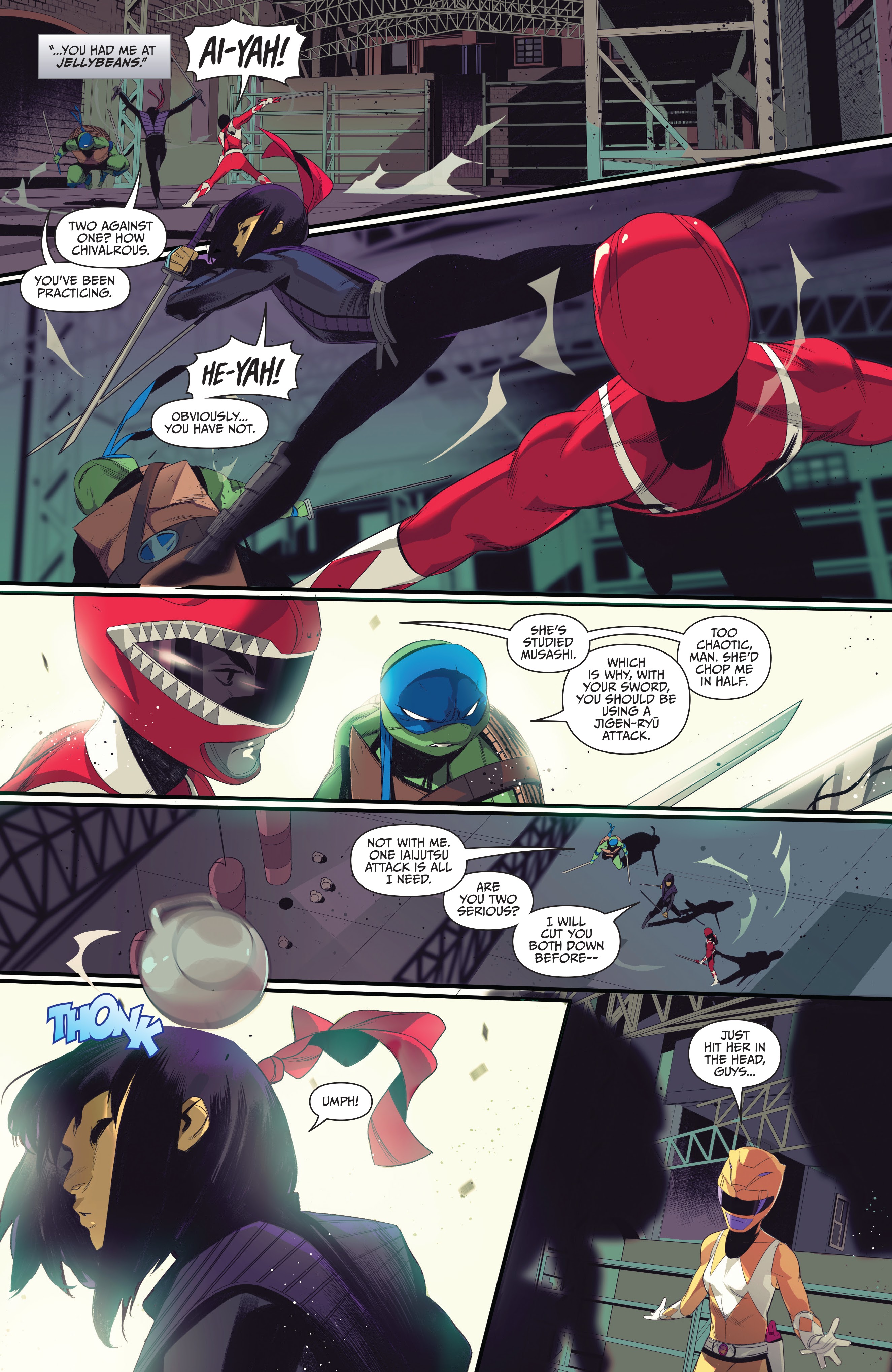 Read online Mighty Morphin Power Rangers: Teenage Mutant Ninja Turtles comic -  Issue # _TPB - 49