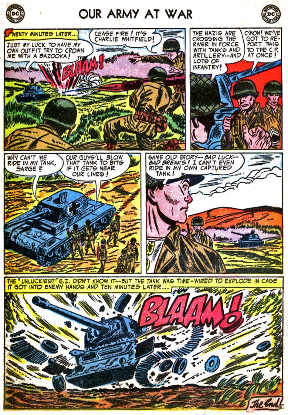 Read online Our Army at War (1952) comic -  Issue #25 - 24