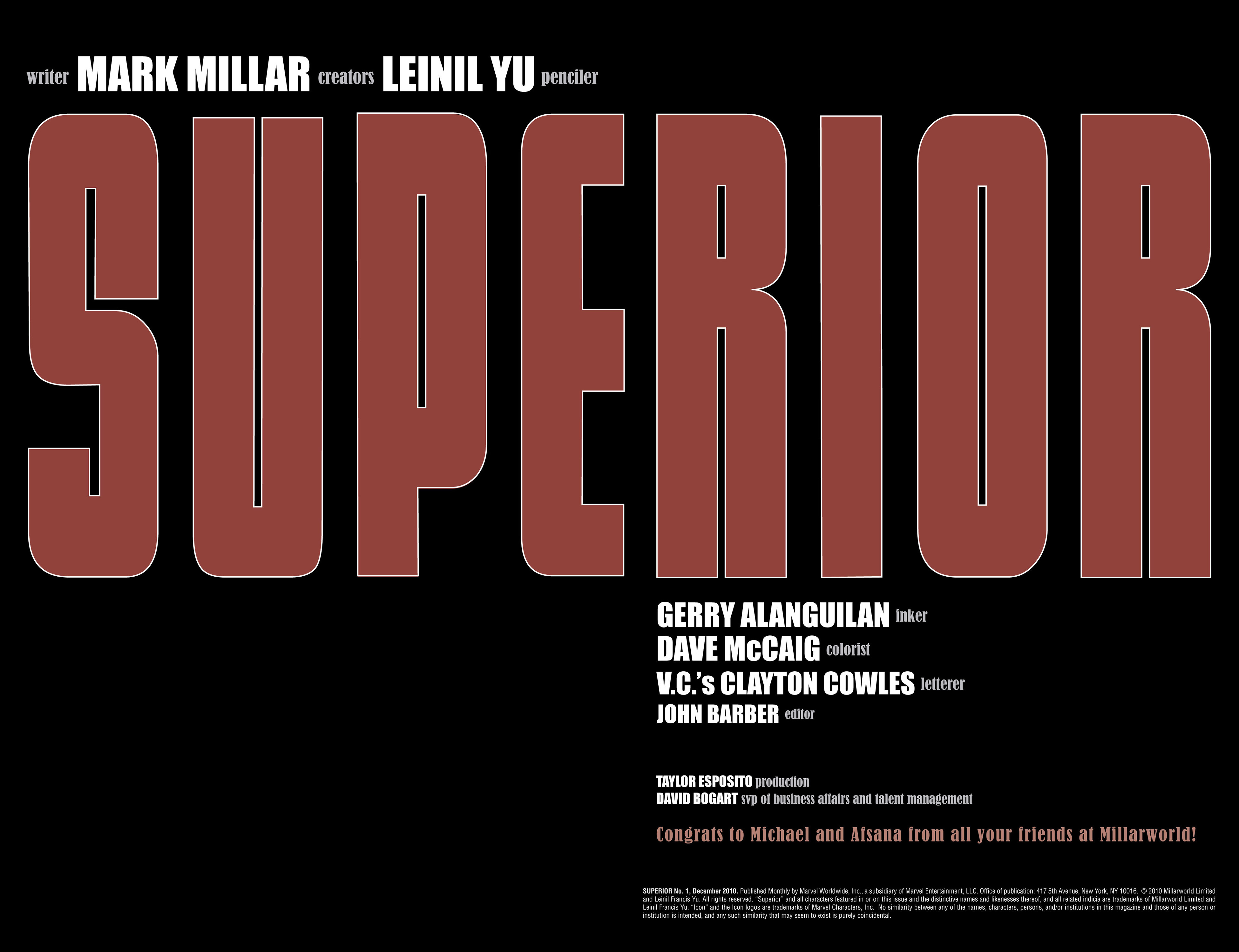 Read online Superior comic -  Issue #1 - 2