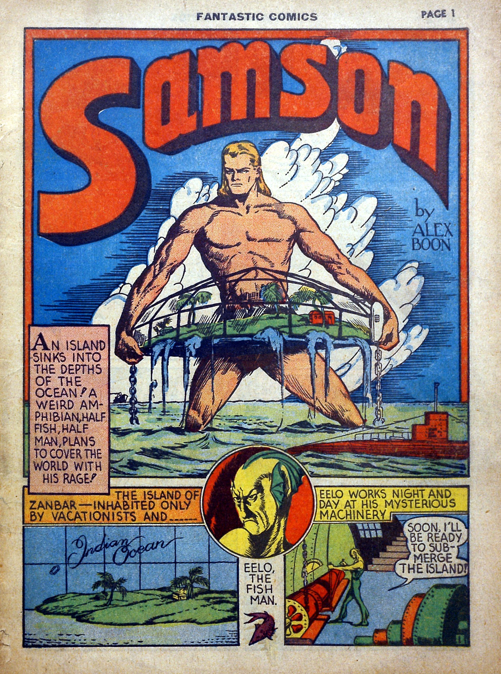 Read online Fantastic Comics comic -  Issue #5 - 2