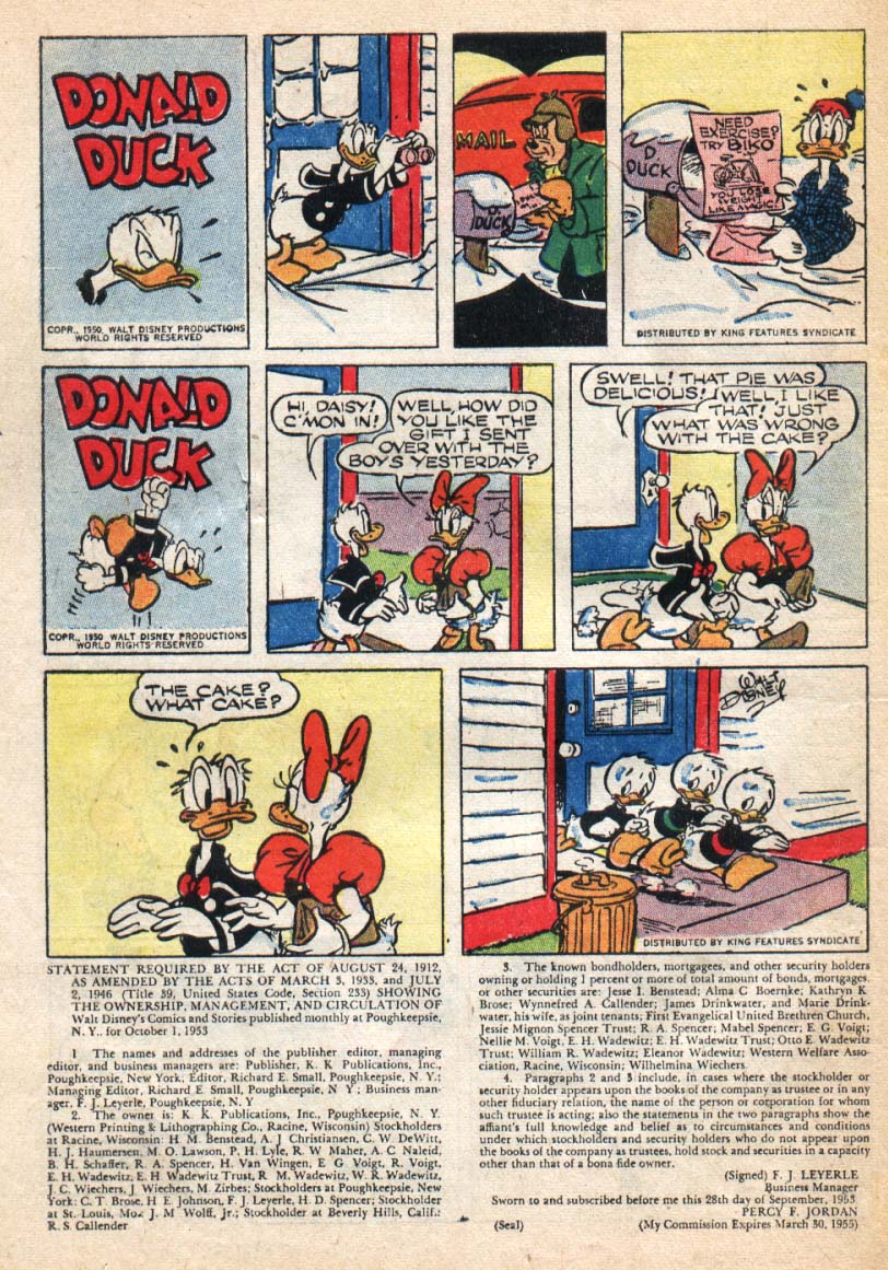 Read online Walt Disney's Comics and Stories comic -  Issue #159 - 47