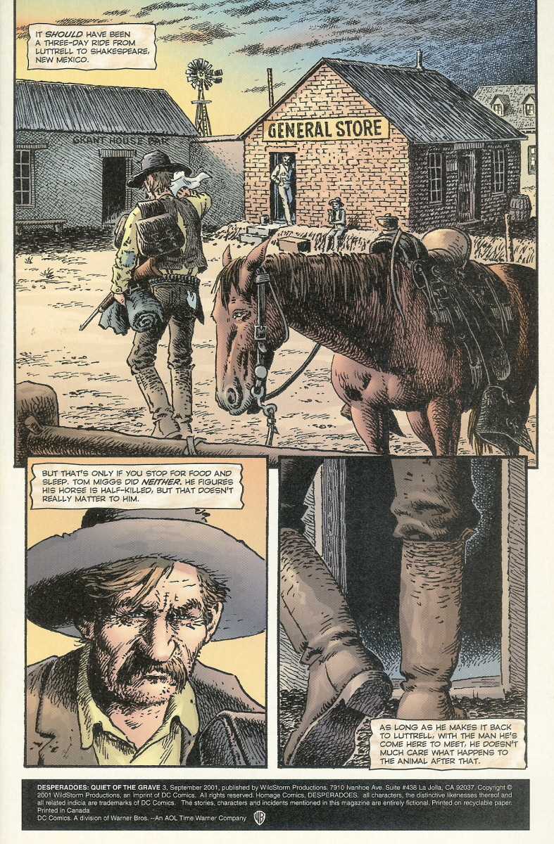 Read online Desperadoes: Quiet Of The Grave comic -  Issue #3 - 2