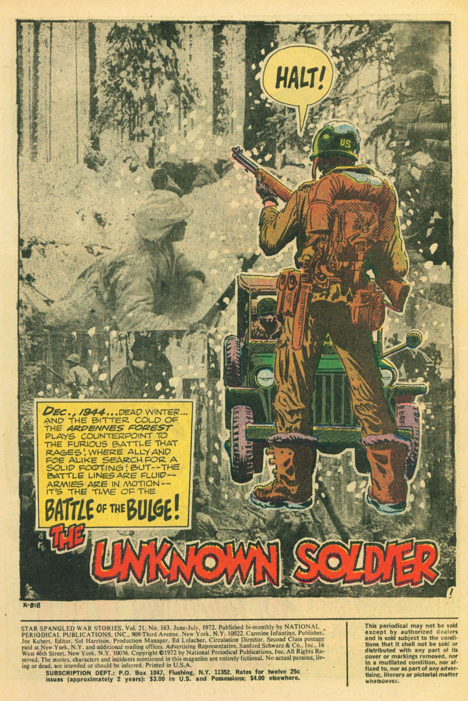 Read online Star Spangled War Stories (1952) comic -  Issue #163 - 2