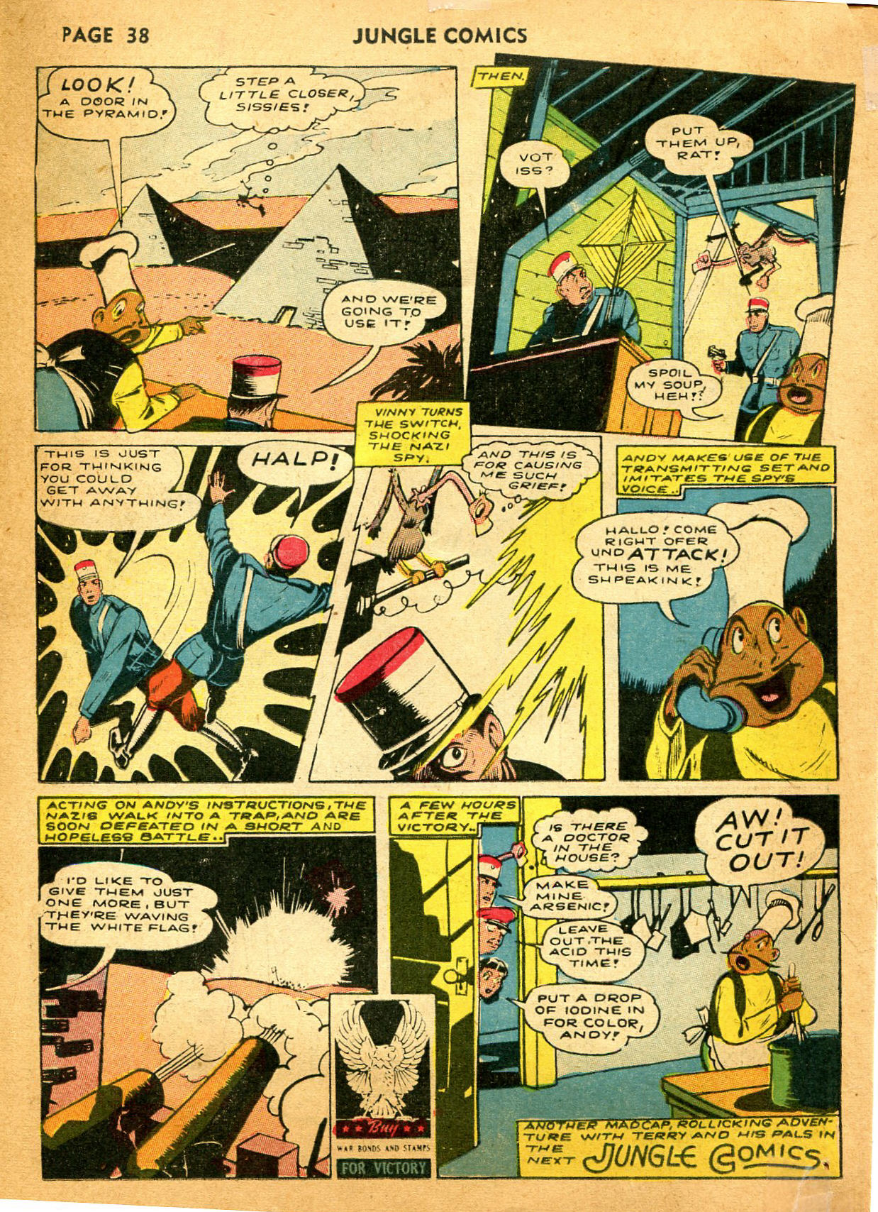 Read online Jungle Comics comic -  Issue #35 - 40