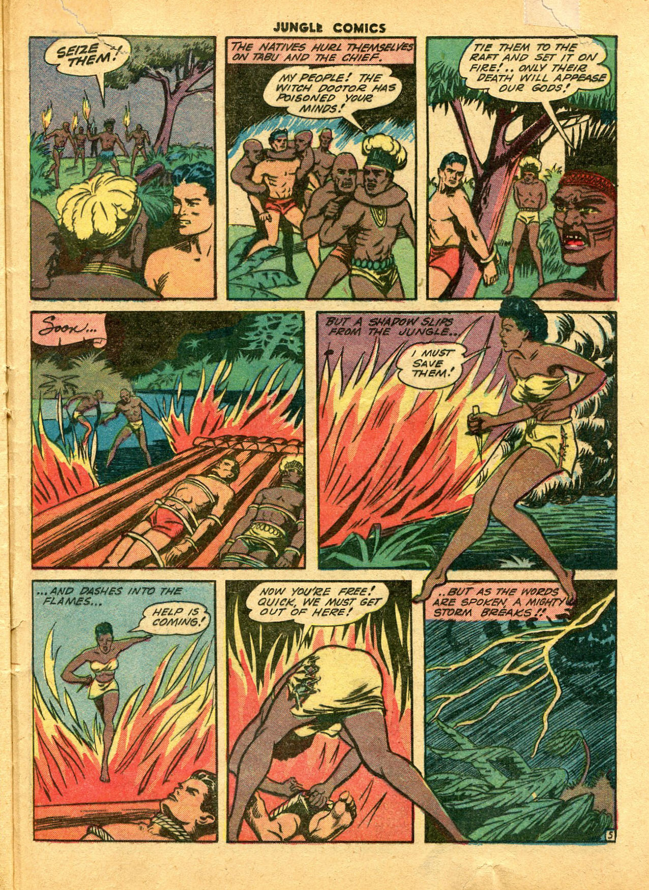 Read online Jungle Comics comic -  Issue #43 - 45
