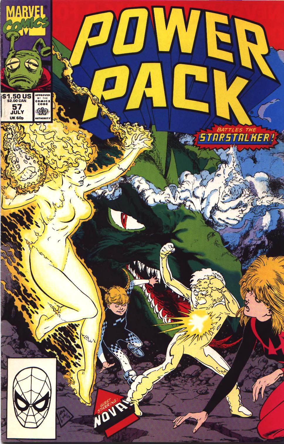 Read online Power Pack (1984) comic -  Issue #57 - 1