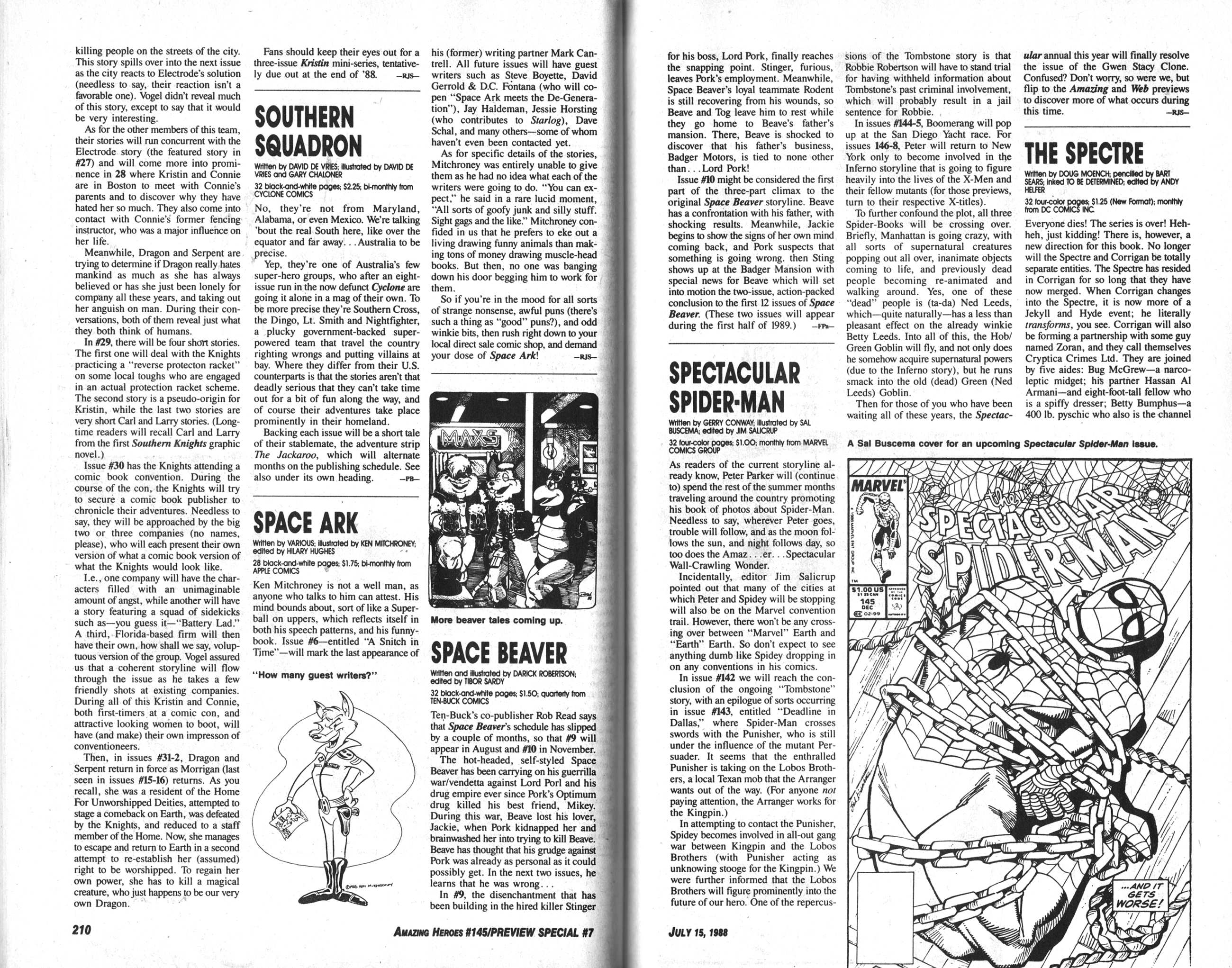 Read online Amazing Heroes comic -  Issue #145 - 107