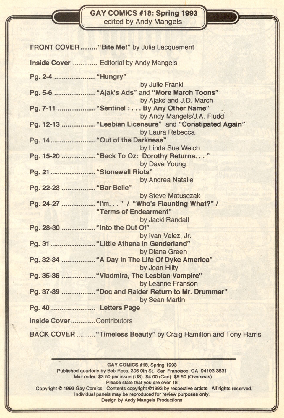 Read online Gay Comix (Gay Comics) comic -  Issue #18 - 4