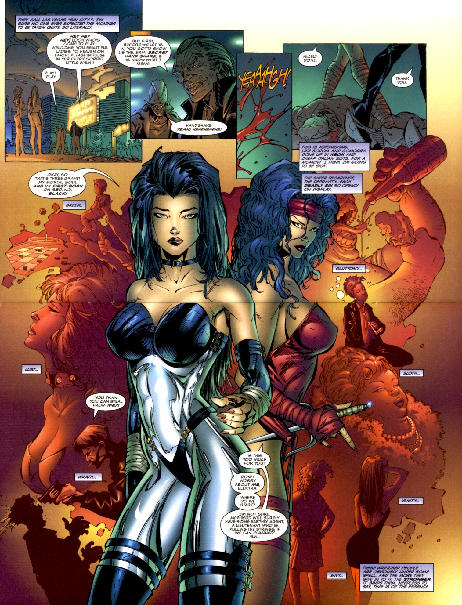 Read online Elektra/Cyblade comic -  Issue # Full - 5