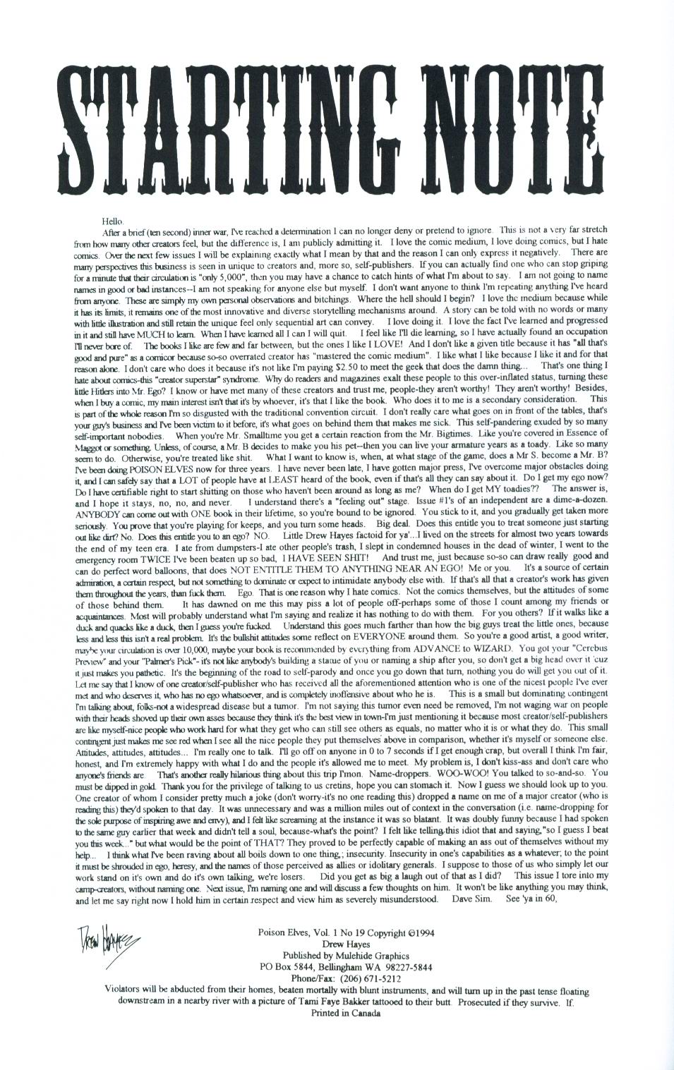 Read online Poison Elves (1993) comic -  Issue #19 - 2