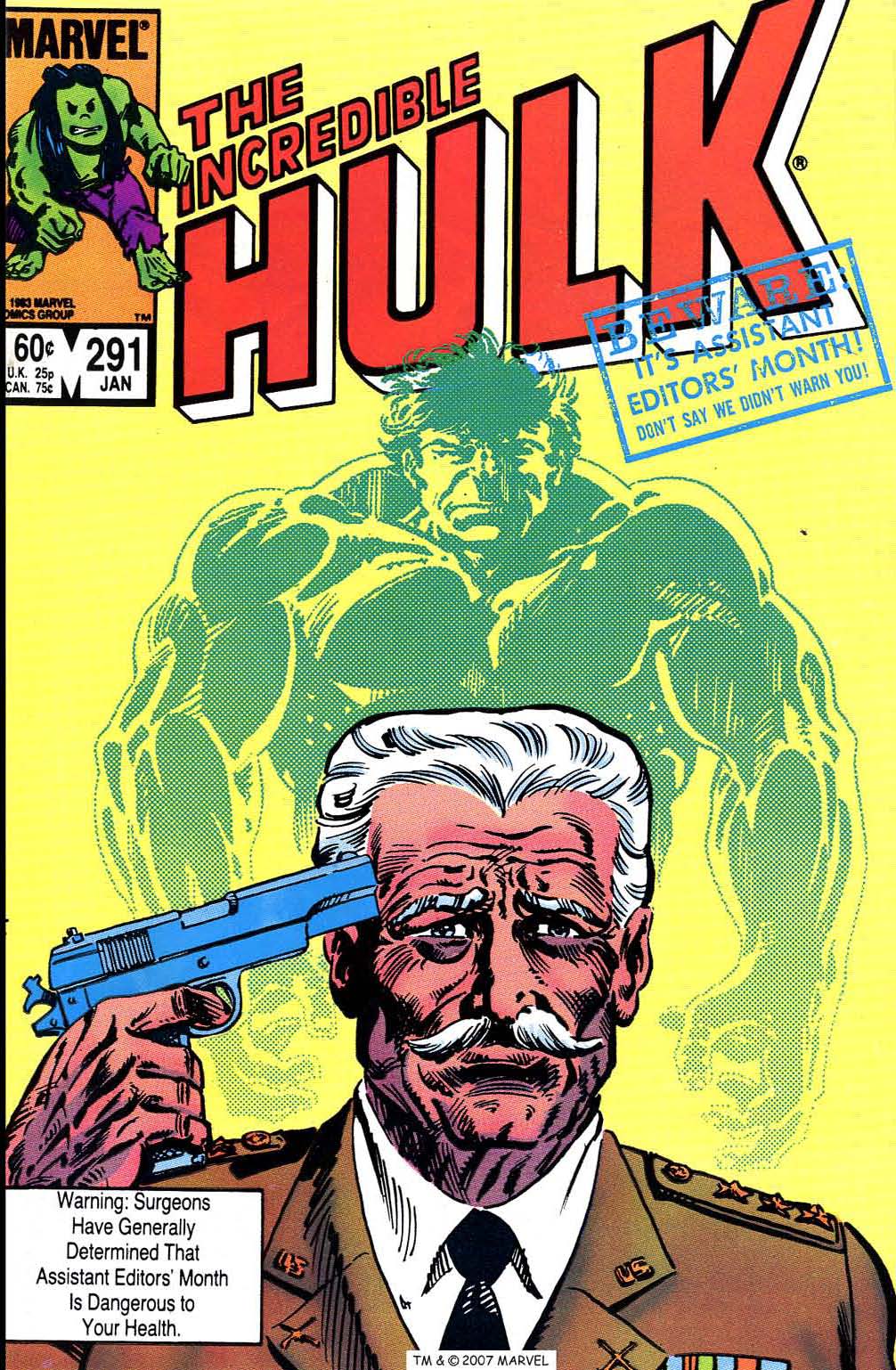 Read online The Incredible Hulk (1968) comic -  Issue #291 - 1