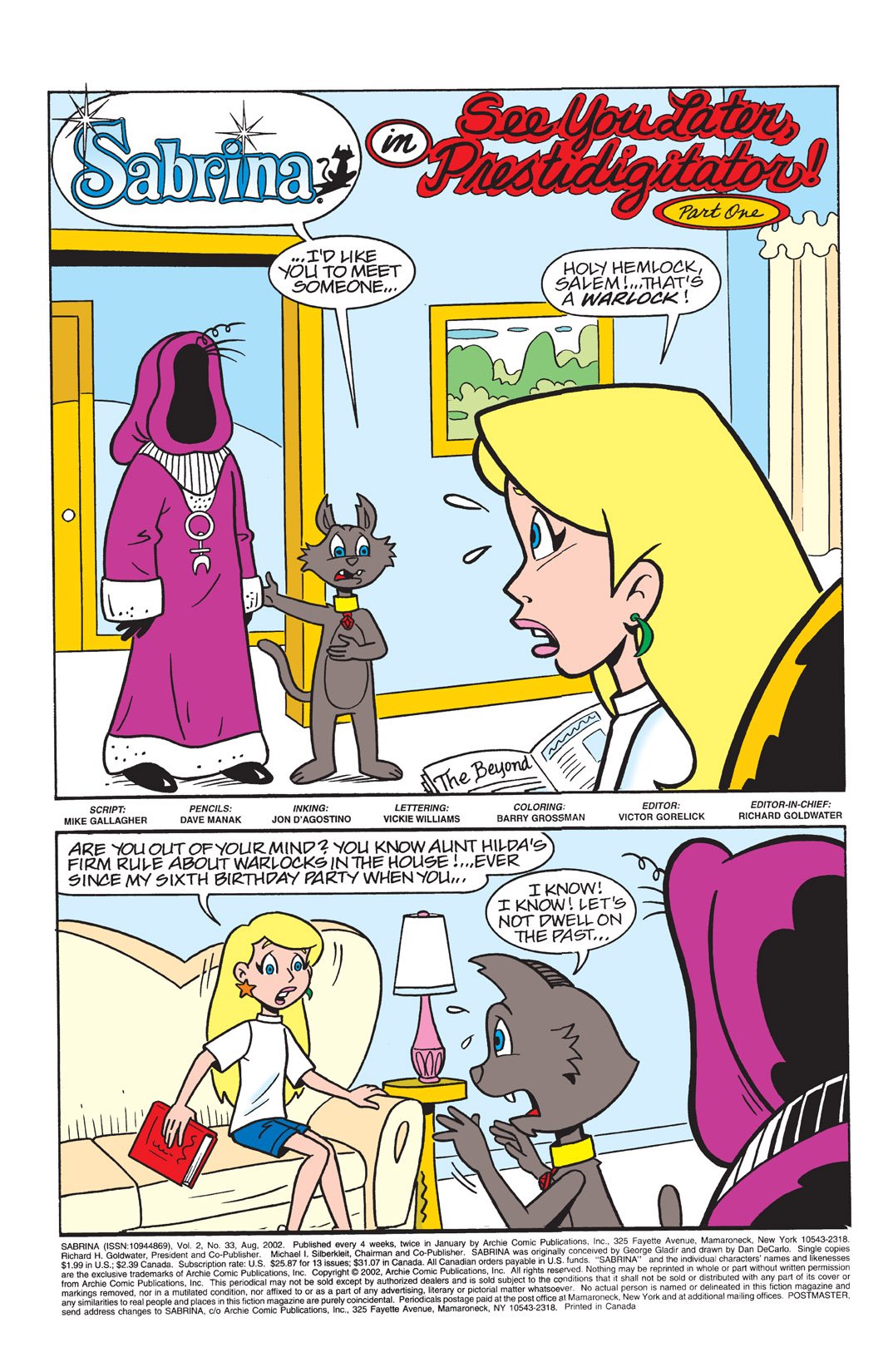 Read online Sabrina the Teenage Witch (2000) comic -  Issue #33 - 2