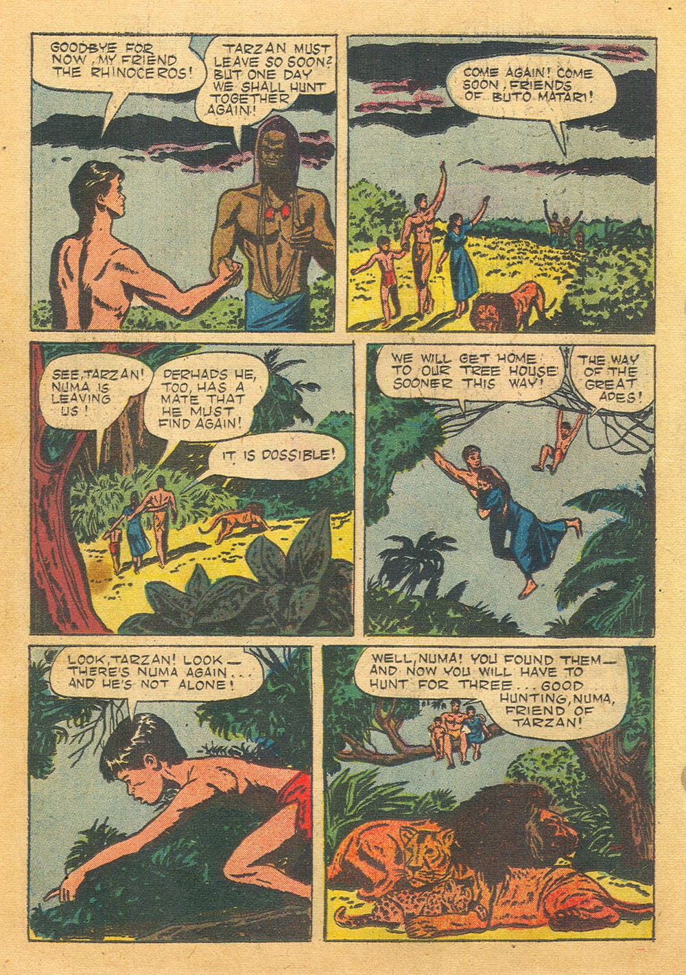 Read online Tarzan (1948) comic -  Issue #11 - 26