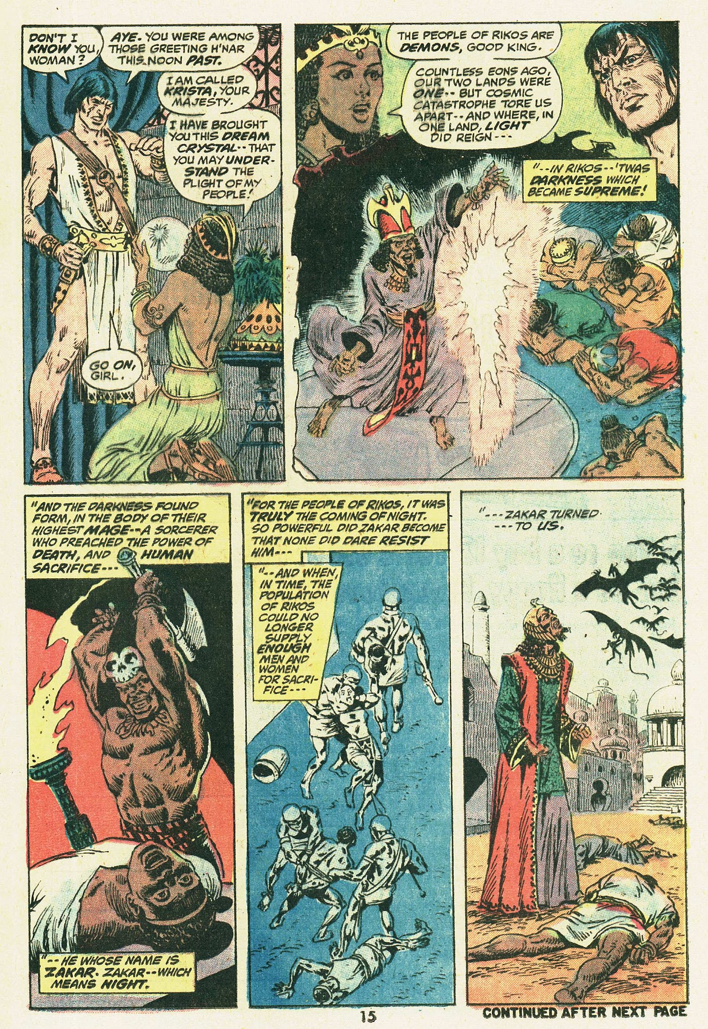 Read online Kull, the Conqueror (1971) comic -  Issue #5 - 12
