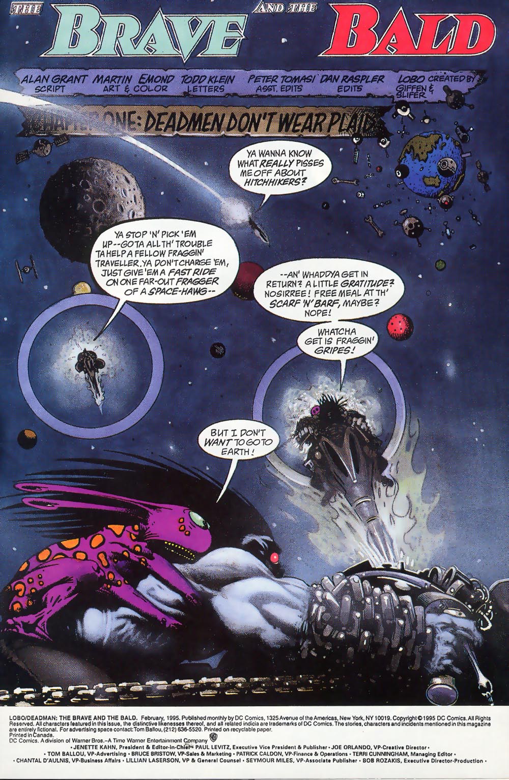 Read online Lobo/Deadman: The Brave and the Bald comic -  Issue # Full - 2