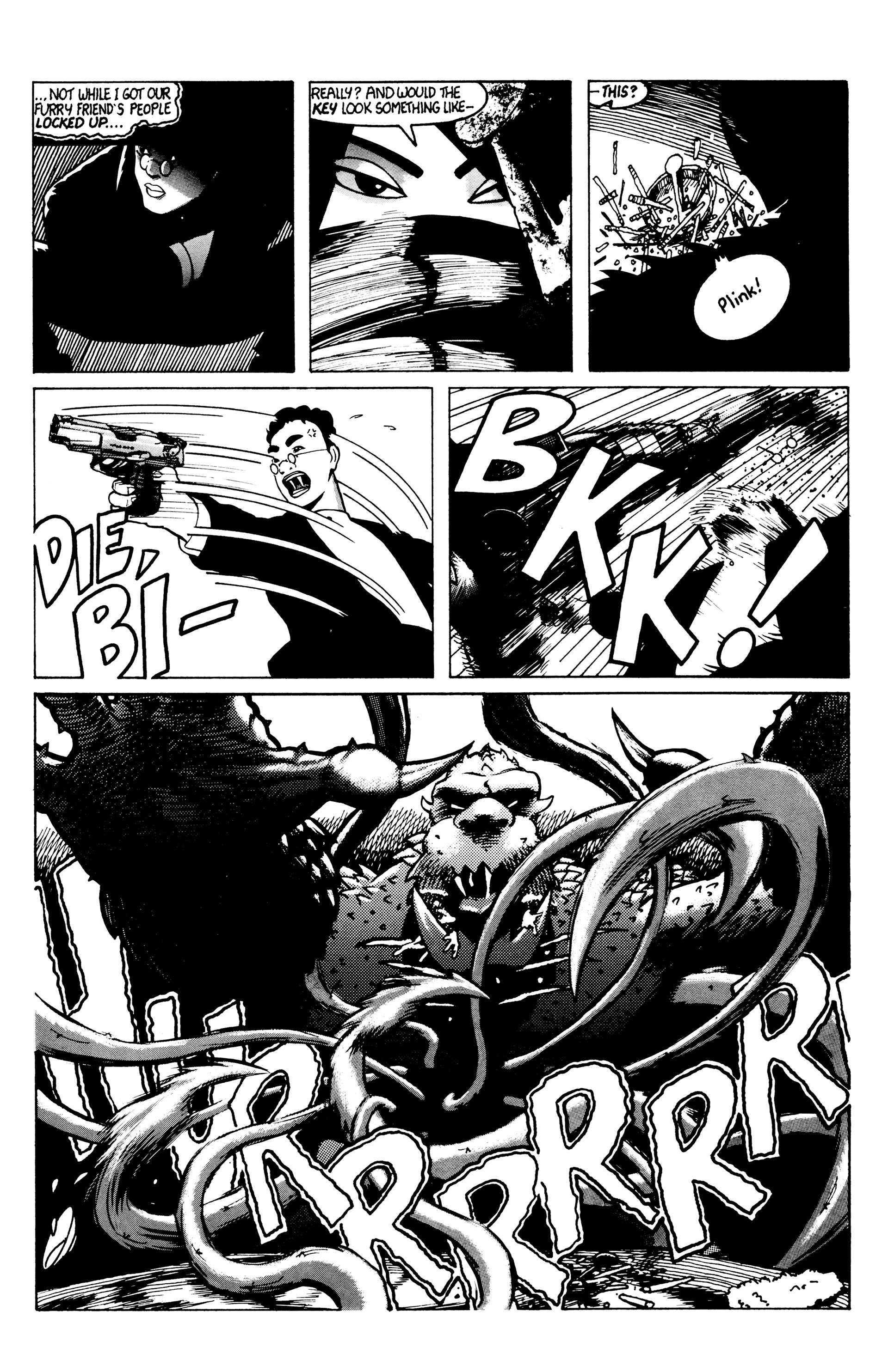 Read online Warrior Nun: Black & White comic -  Issue #7 - 22