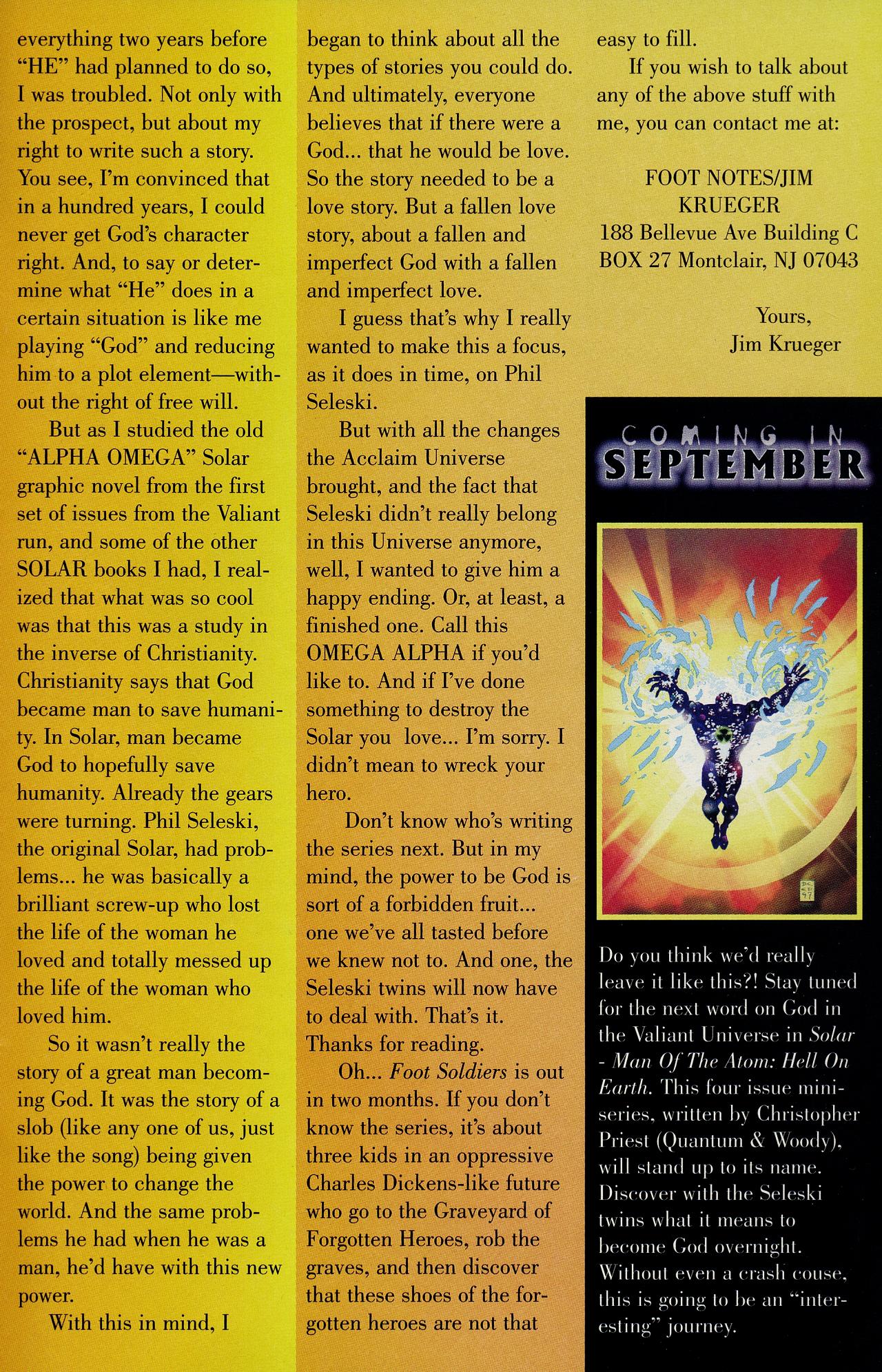 Read online Solar, Man of the Atom: Revelations comic -  Issue # Full - 40