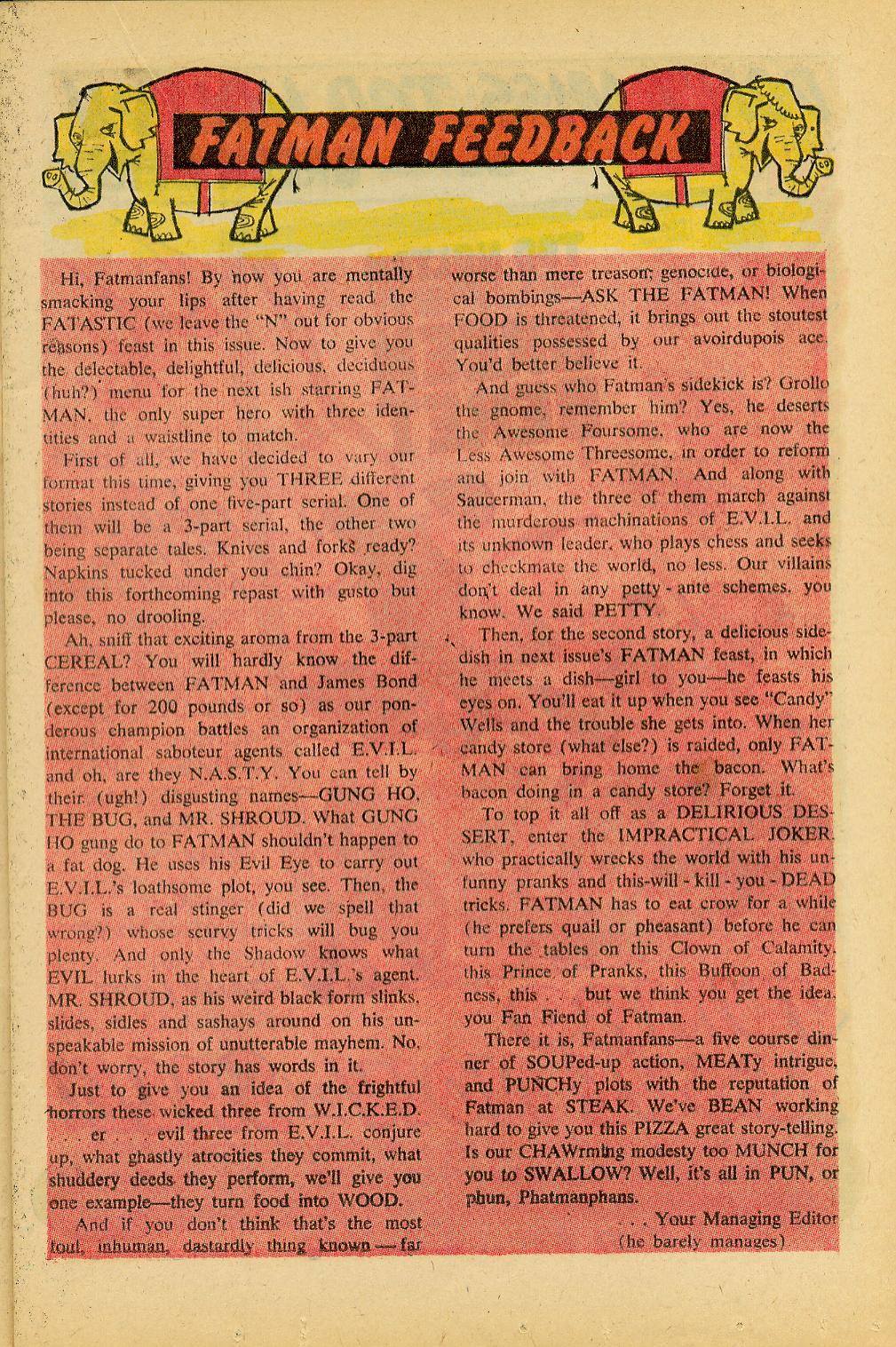 Read online Fatman, The Human Flying Saucer comic -  Issue #2 - 17