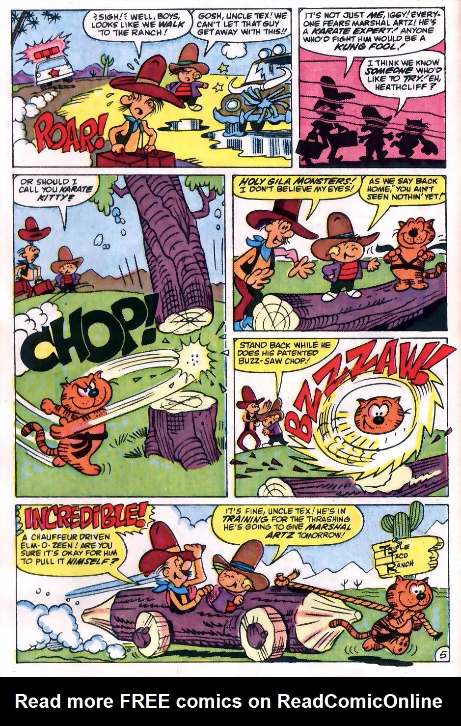 Read online Heathcliff's Funhouse comic -  Issue #1 - 6
