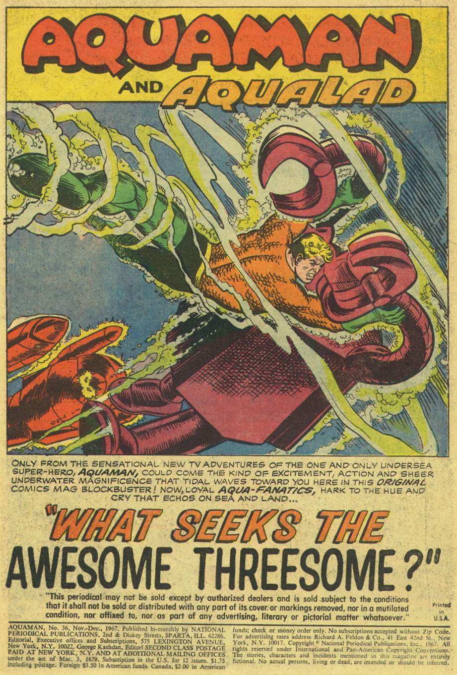Read online Aquaman (1962) comic -  Issue #36 - 3