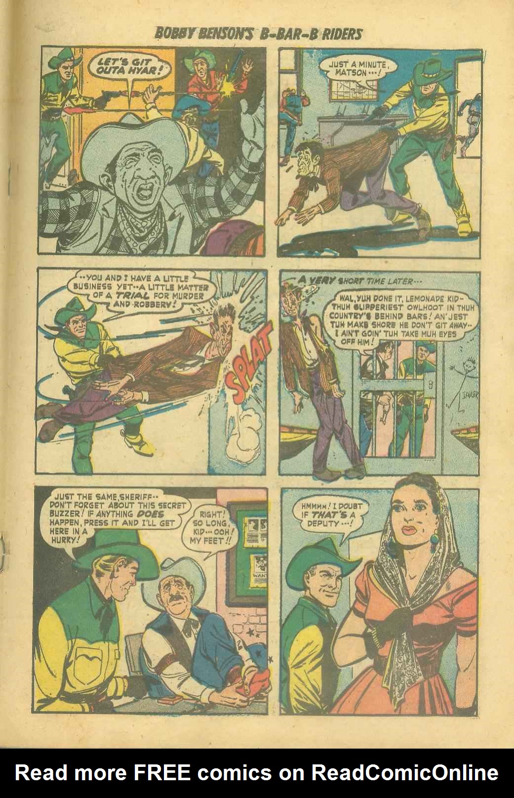 Read online Bobby Benson's B-Bar-B Riders comic -  Issue #6 - 19