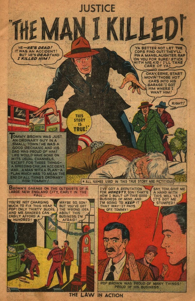 Read online Justice Comics (1948) comic -  Issue #6 - 21
