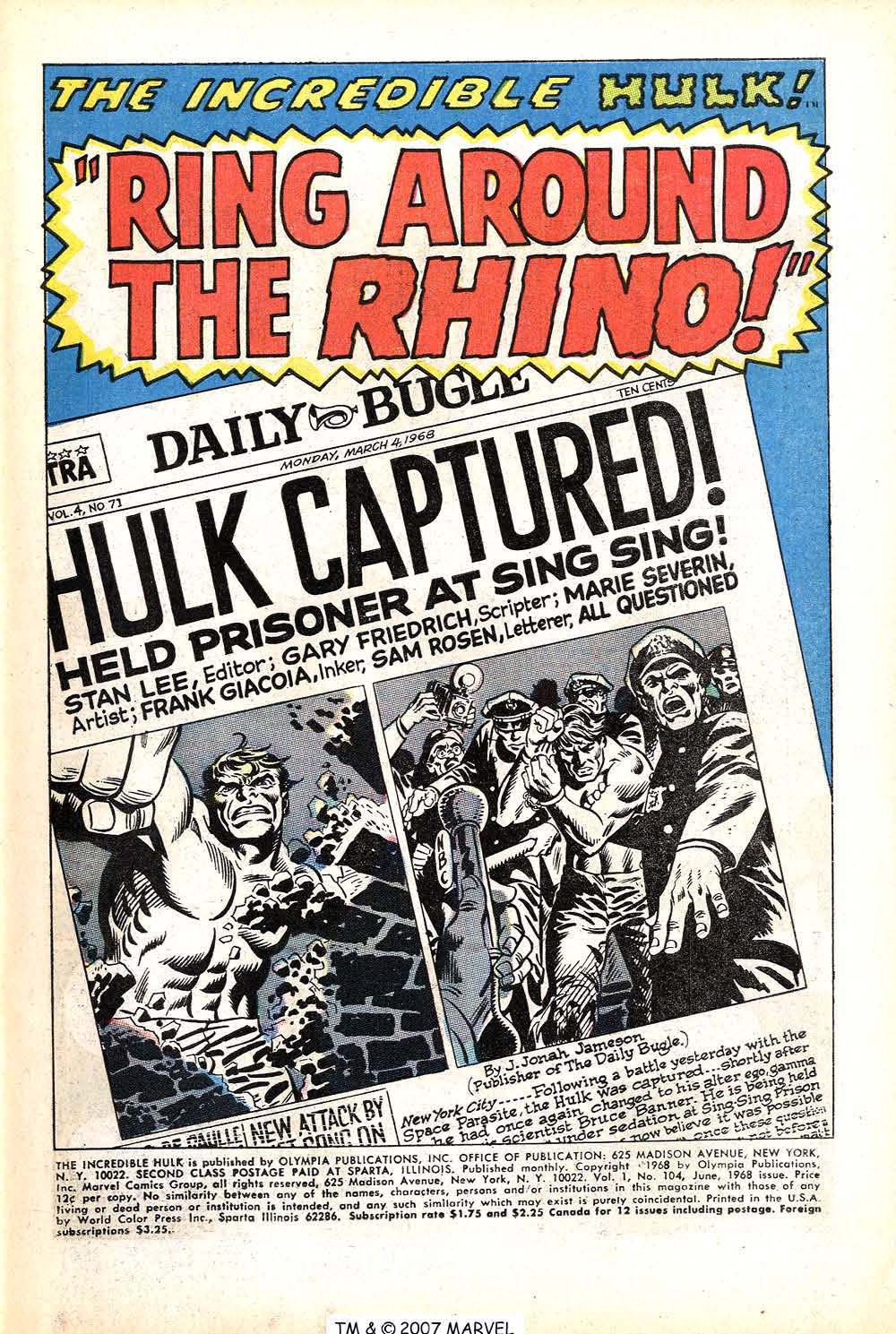 Read online The Incredible Hulk (1968) comic -  Issue #104 - 3