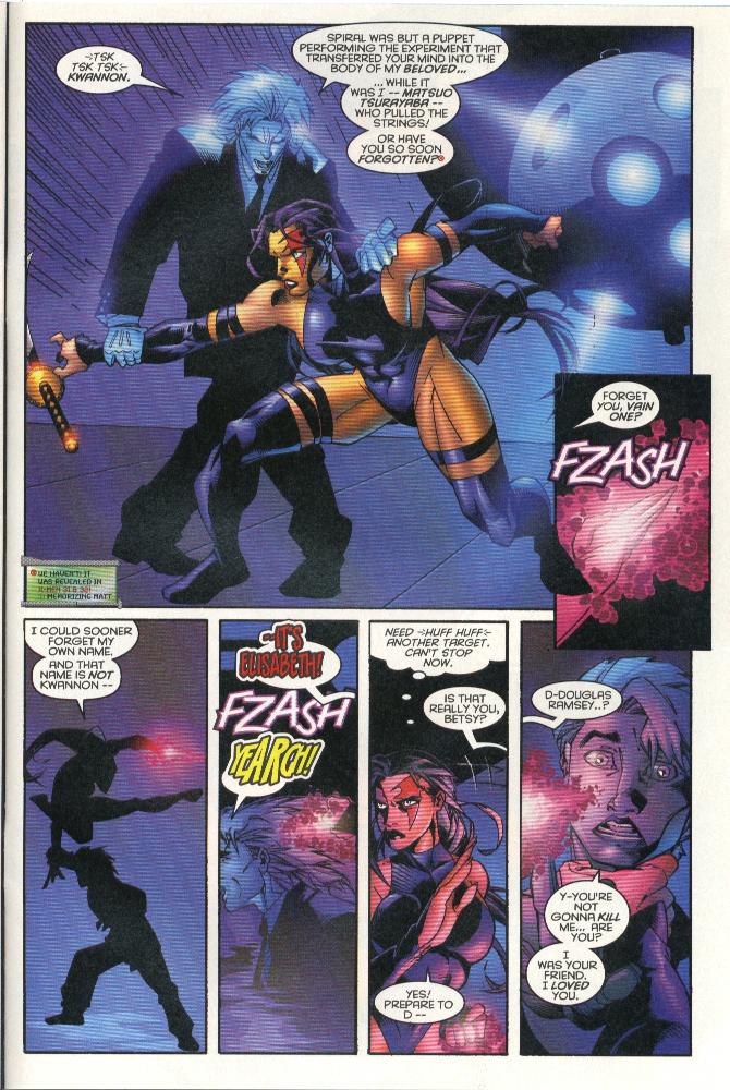 Psylocke & Archangel Crimson Dawn issue 1 - Page 23