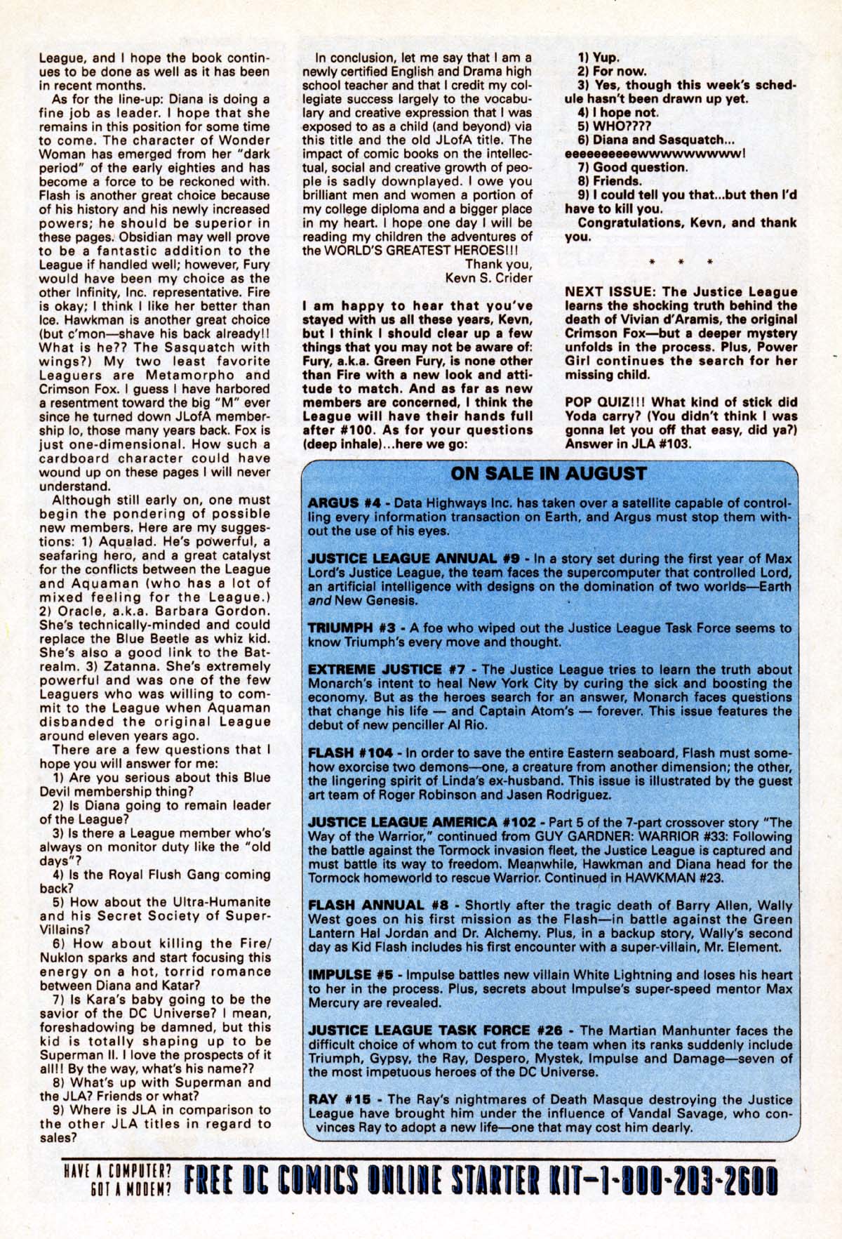 Read online Justice League America comic -  Issue #102 - 25