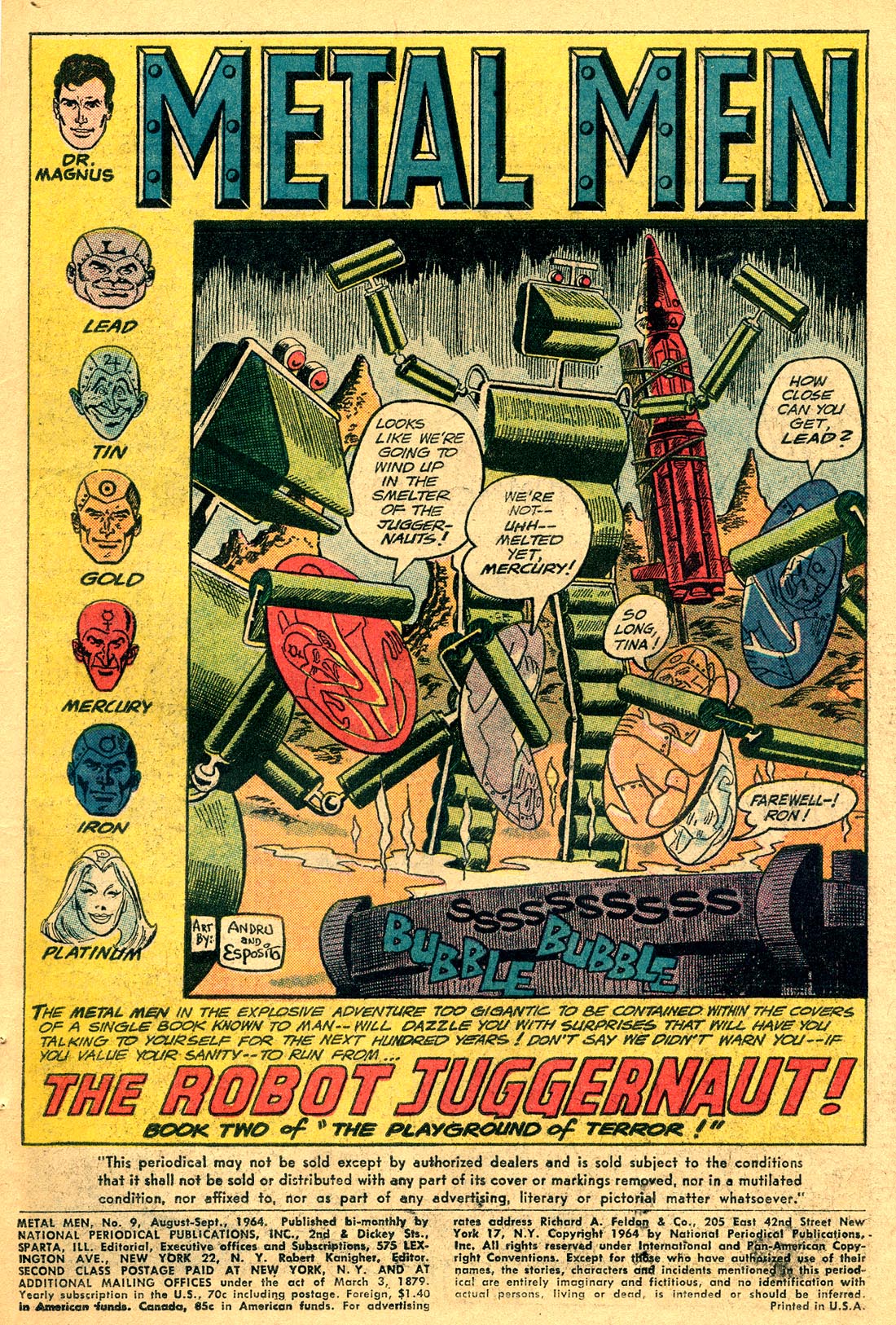 Read online Metal Men (1963) comic -  Issue #9 - 3