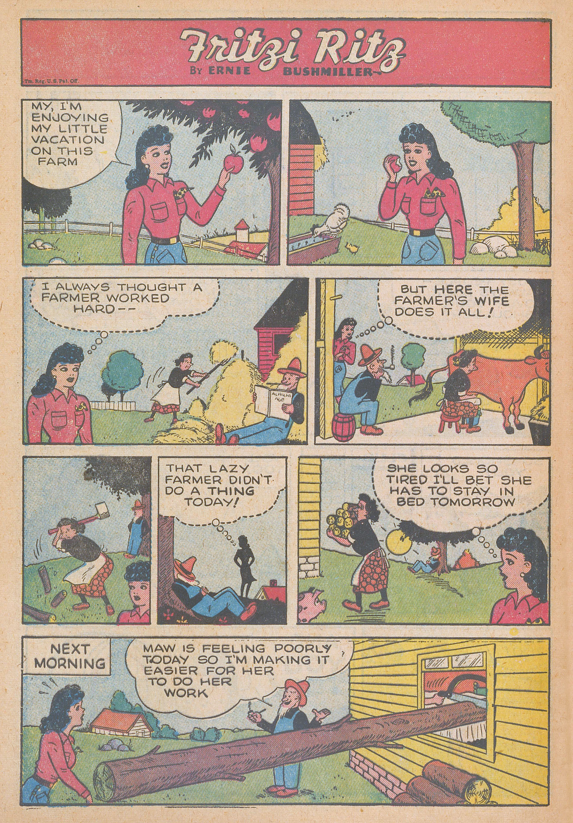 Read online Fritzi Ritz (1953) comic -  Issue #54 - 32