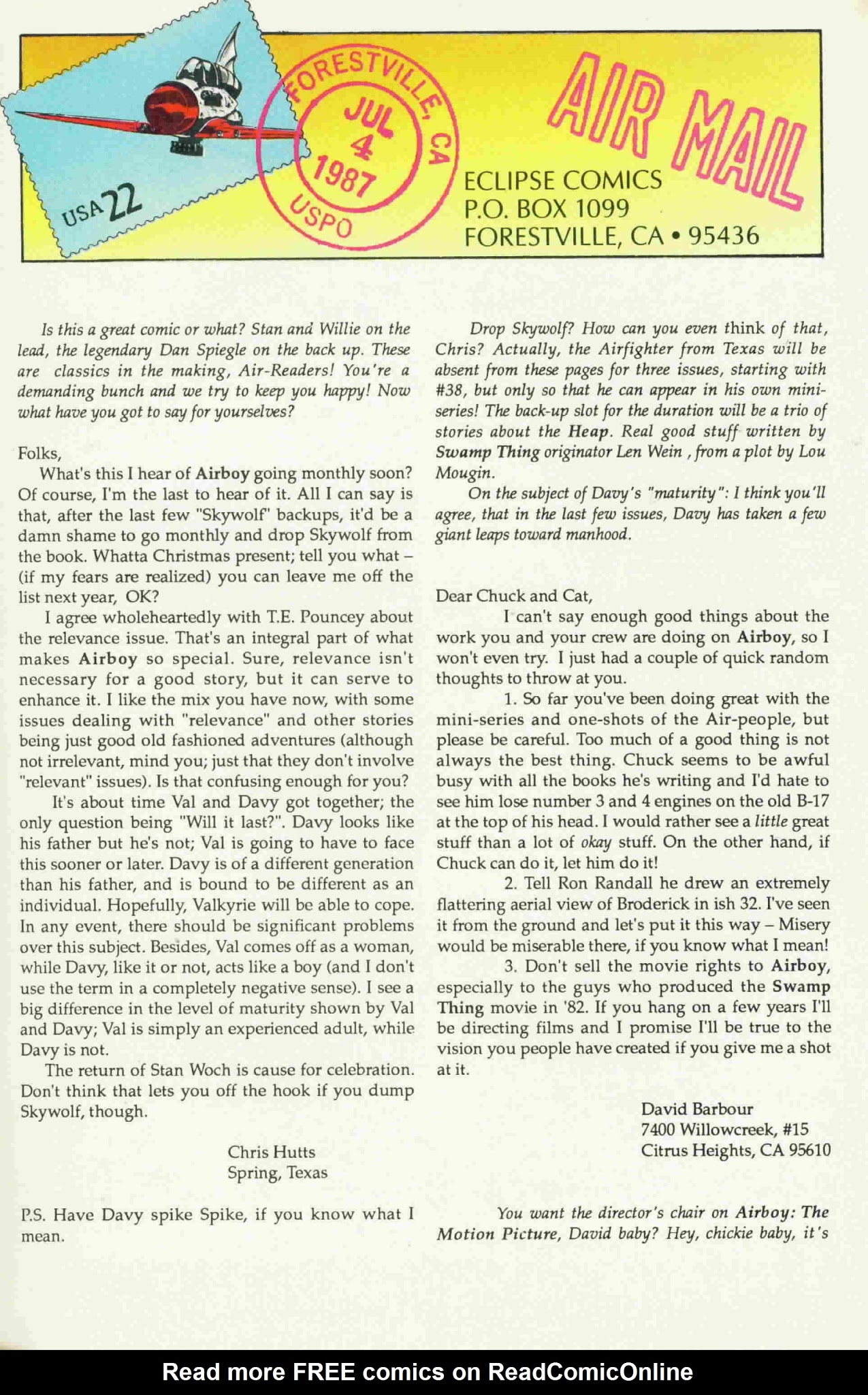Read online Airboy (1986) comic -  Issue #36 - 31