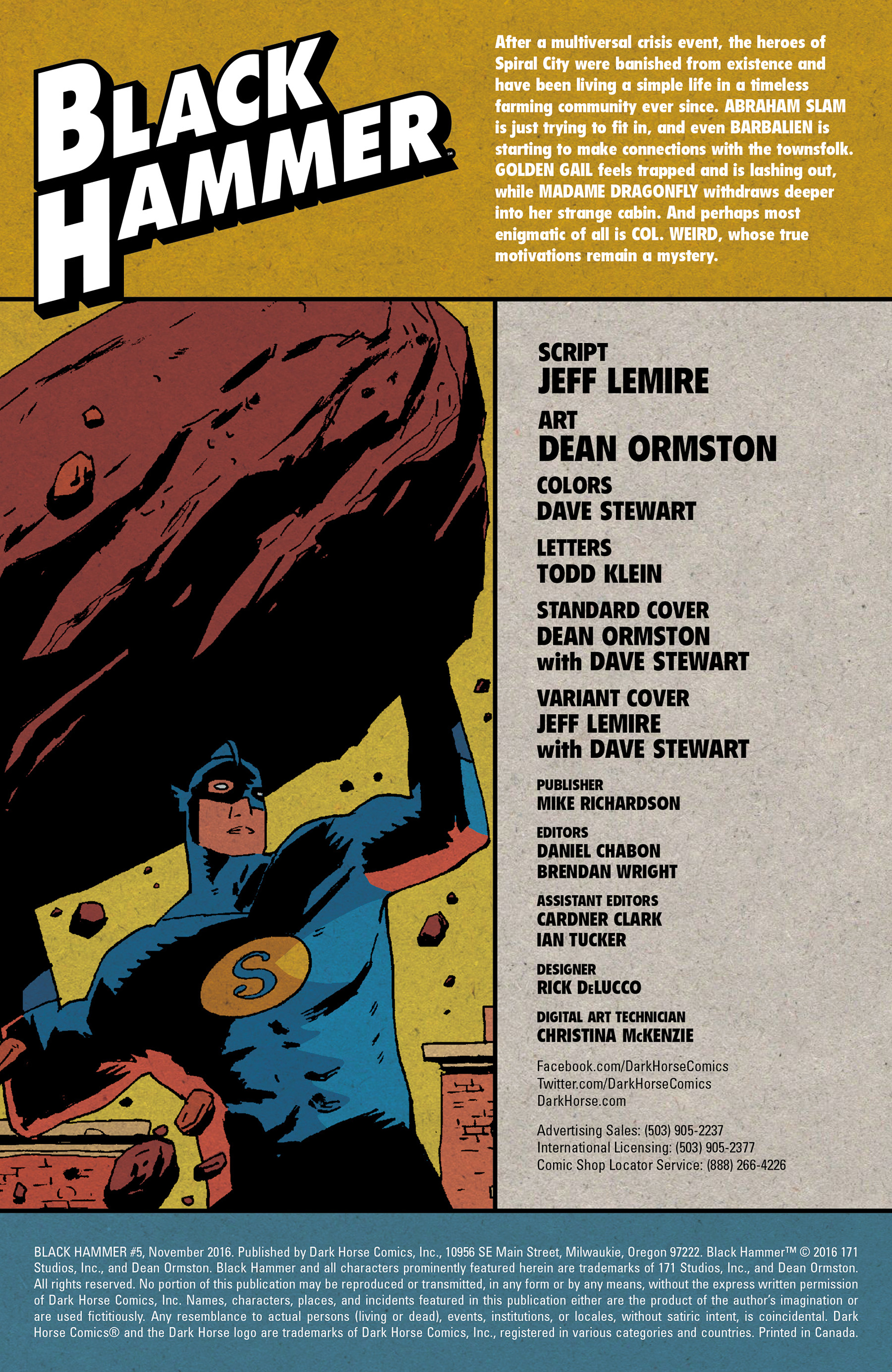 Read online Black Hammer comic -  Issue #5 - 2
