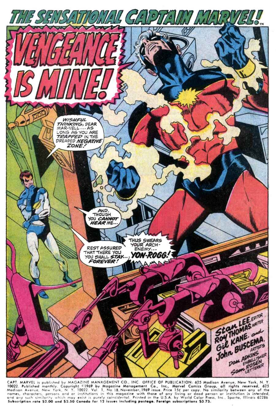 Captain Marvel (1968) Issue #18 #18 - English 2