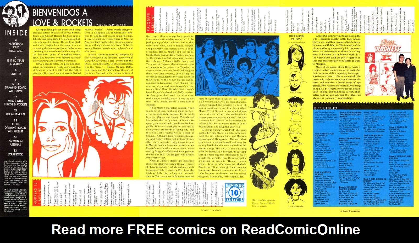 Read online Ten Years of Love and Rockets comic -  Issue # Full - 2