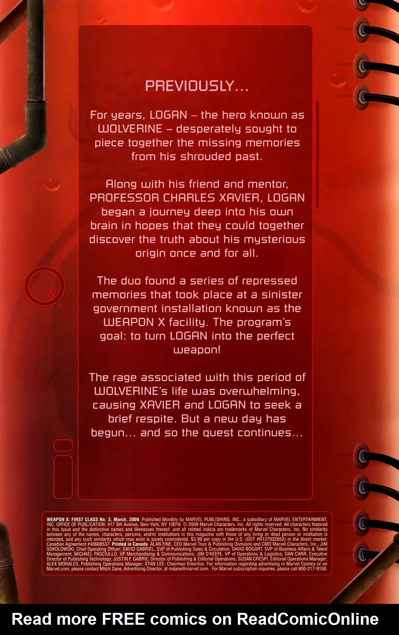 Read online Weapon X: First Class comic -  Issue #3 - 2