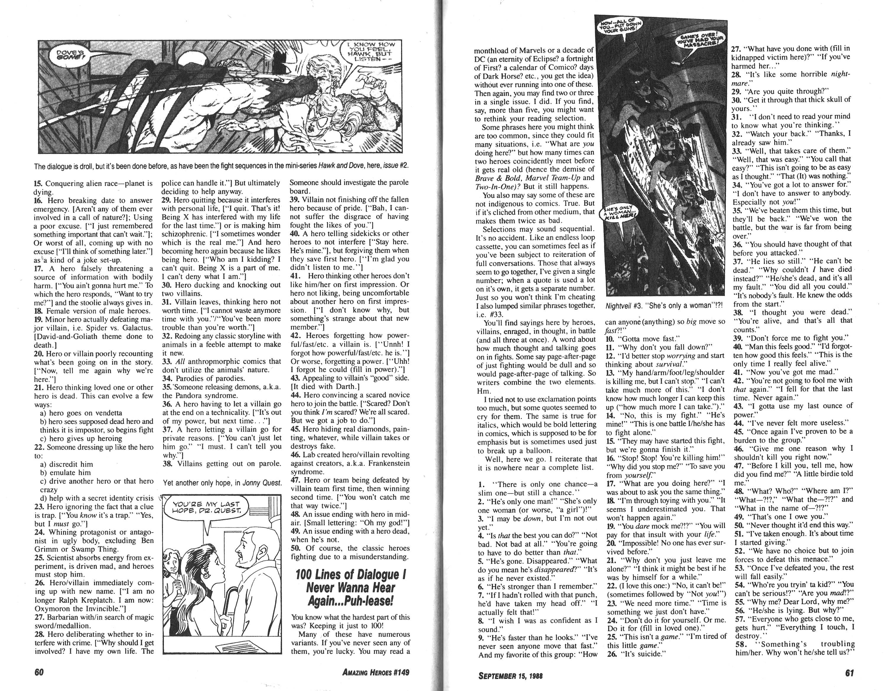 Read online Amazing Heroes comic -  Issue #149 - 31