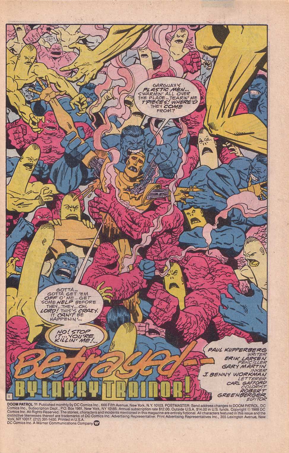 Read online Doom Patrol (1987) comic -  Issue #11 - 2