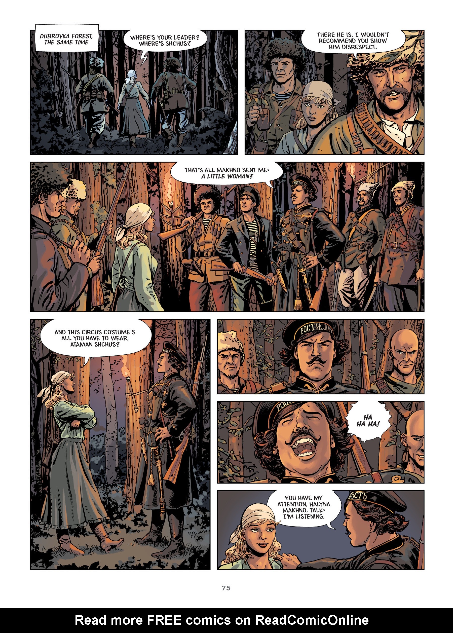 Read online Makhno: Ukrainian Freedom Fighter comic -  Issue # TPB - 76