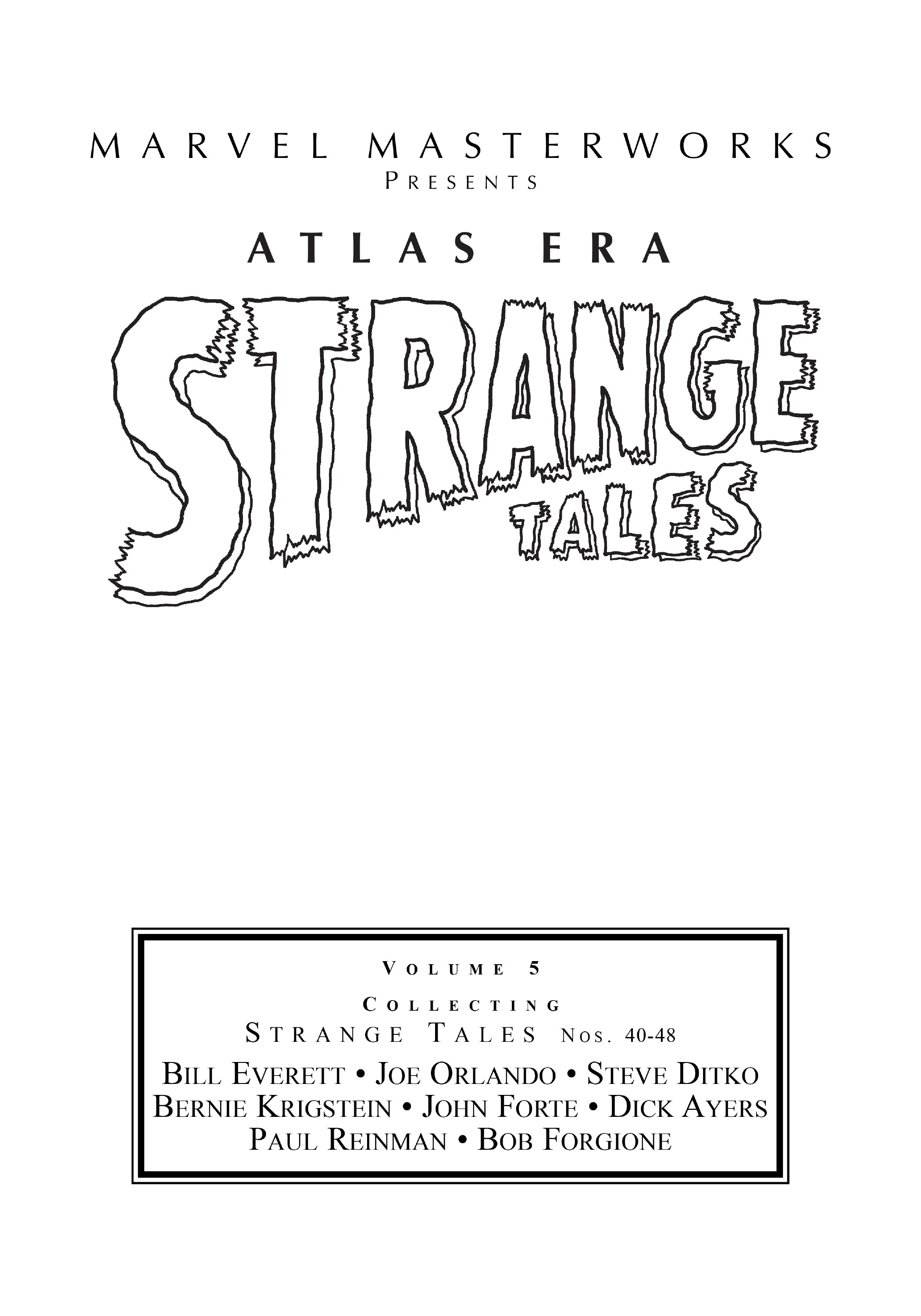 Read online Marvel Masterworks: Atlas Era Strange Tales comic -  Issue # TPB 5 (Part 1) - 2
