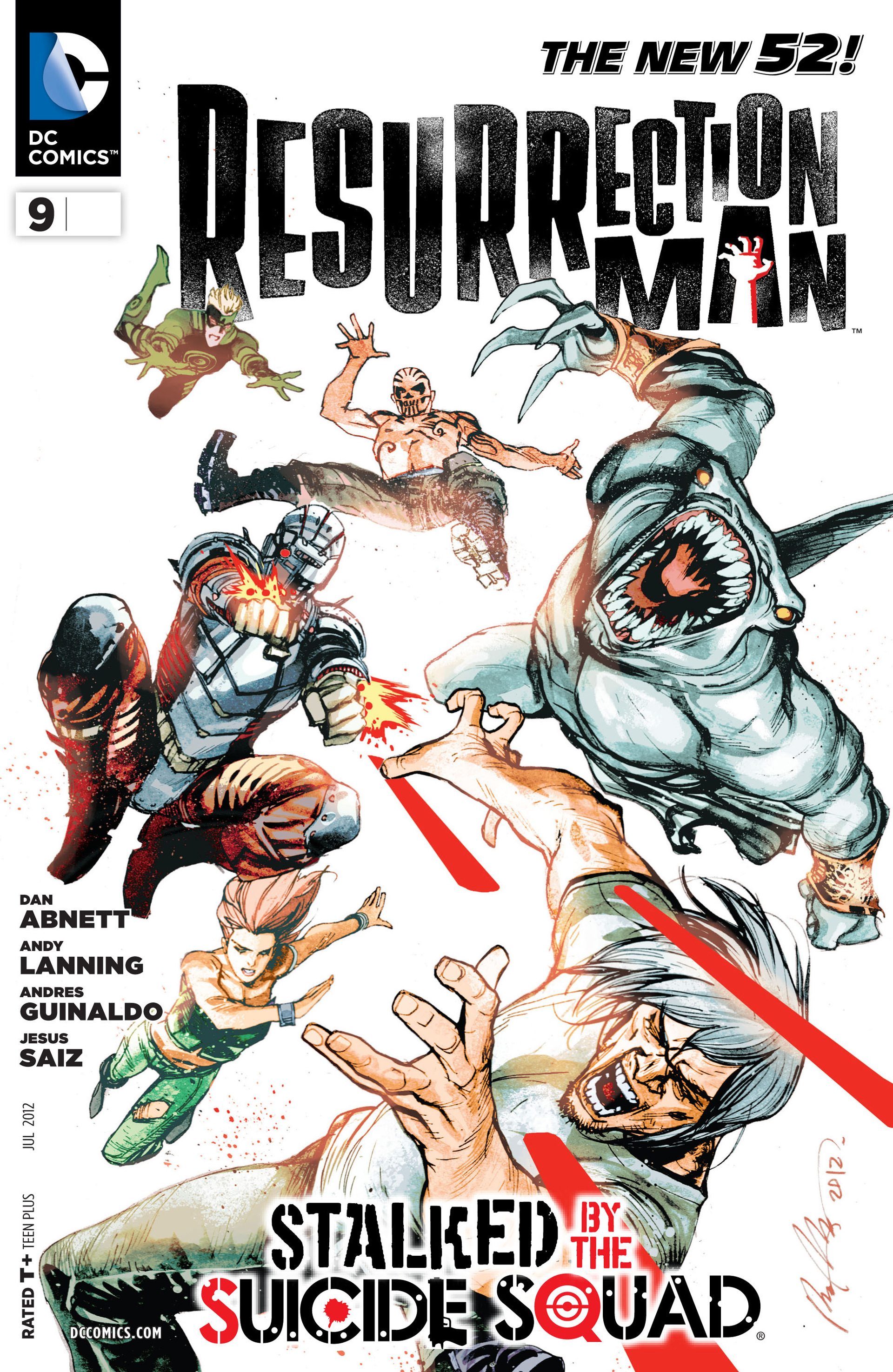 Read online Resurrection Man (2011) comic -  Issue #9 - 1