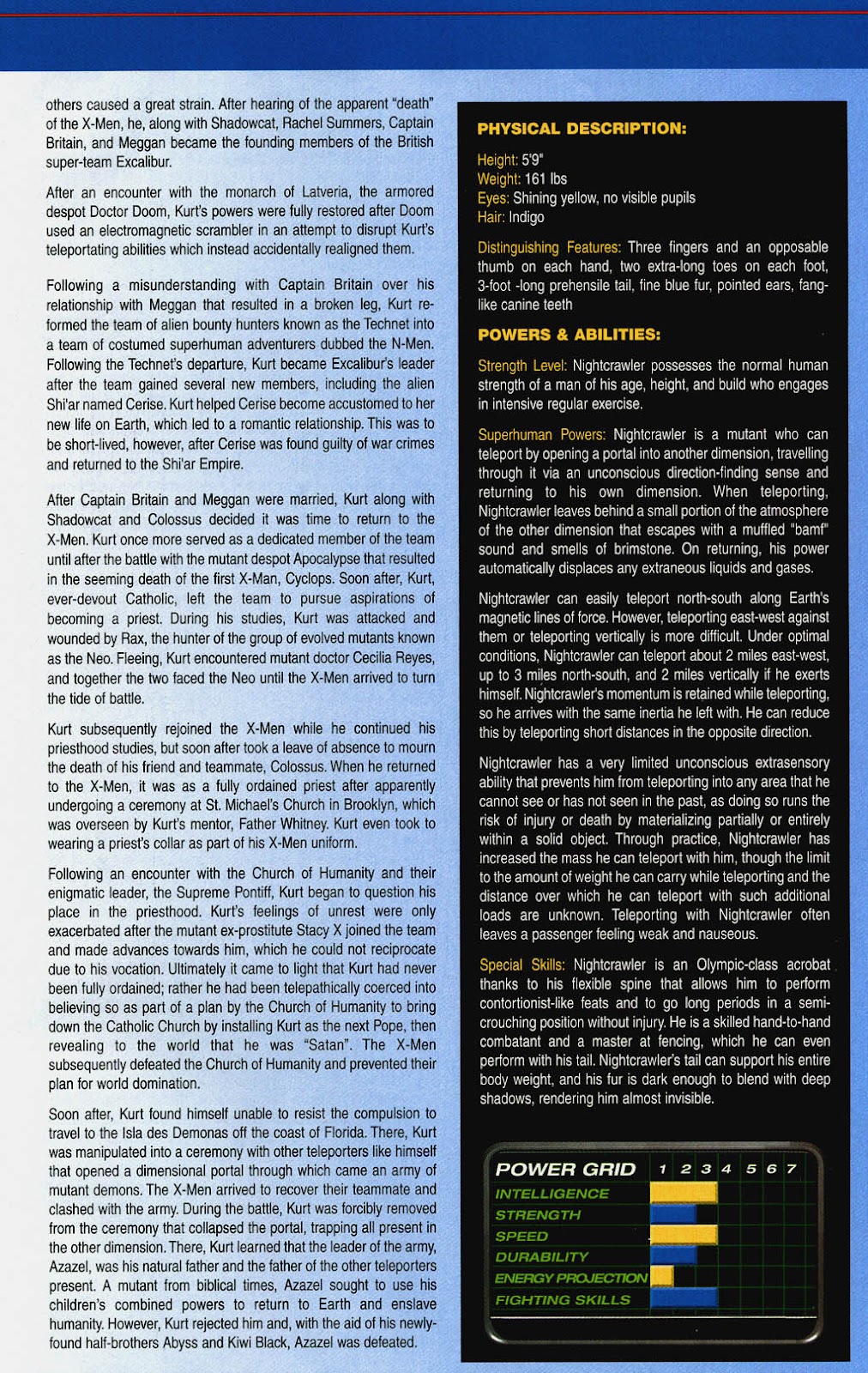 Official Handbook of the Marvel Universe: X-Men 2004 issue Full - Page 22