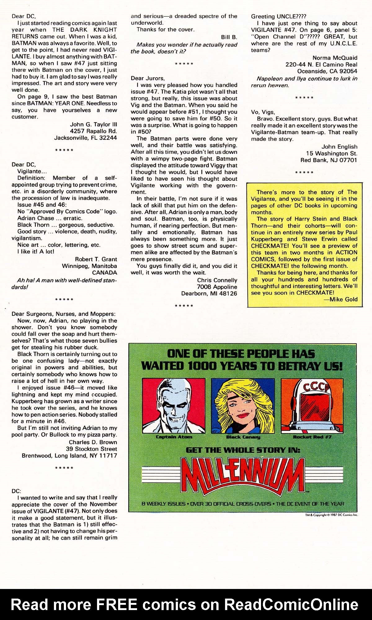 Read online Vigilante (1983) comic -  Issue #50 - 31